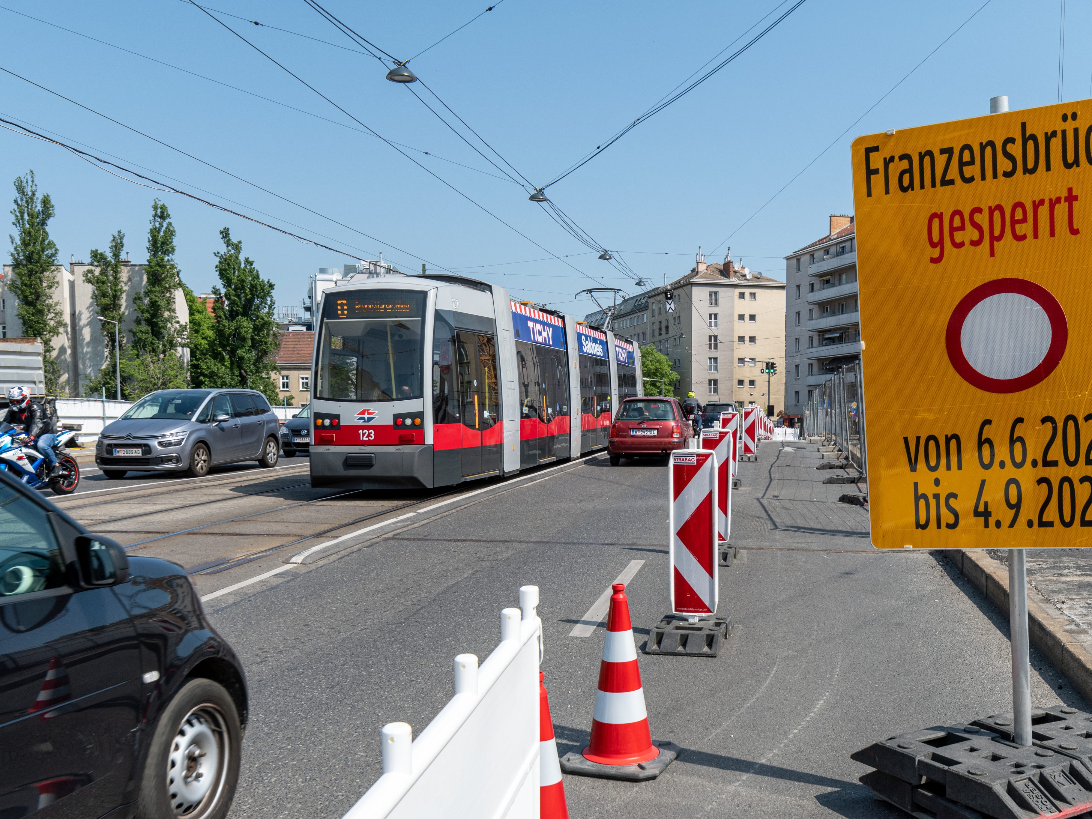 Die Wiener Straßenbahnlinie O wird ab 4. Juni geteilt.