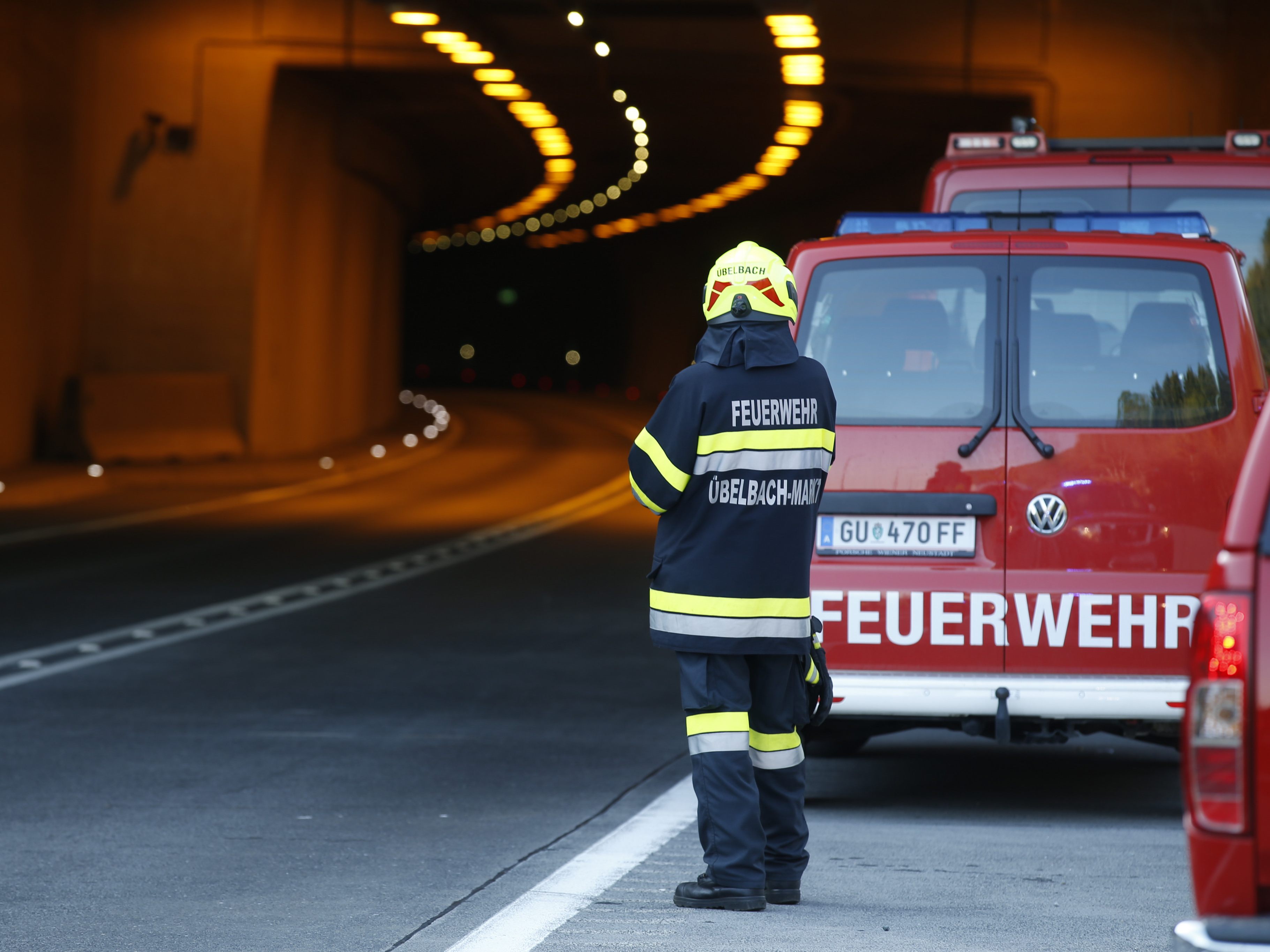 Im Tunnel Vösendorf wird für den Ernstfall eines Unfalls geübt. Im Tunnel Vösendorf wird für den Ernstfall eines Unfalls geübt.