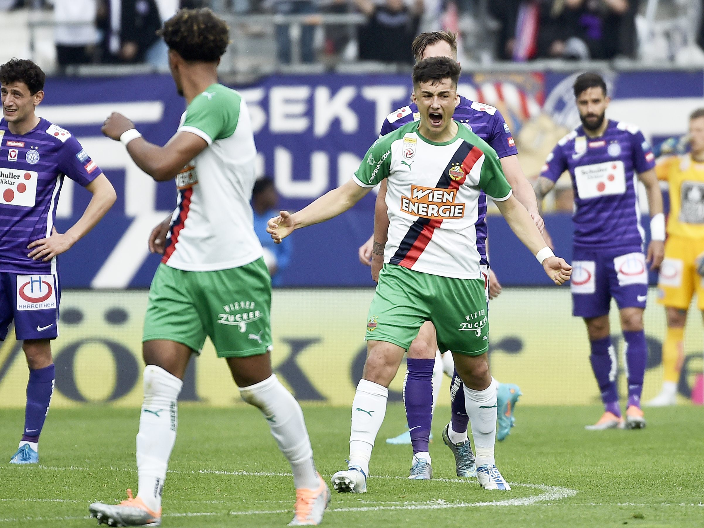 Austria Wien holte im Derby gegen Rapid am Sonntag 1:1.