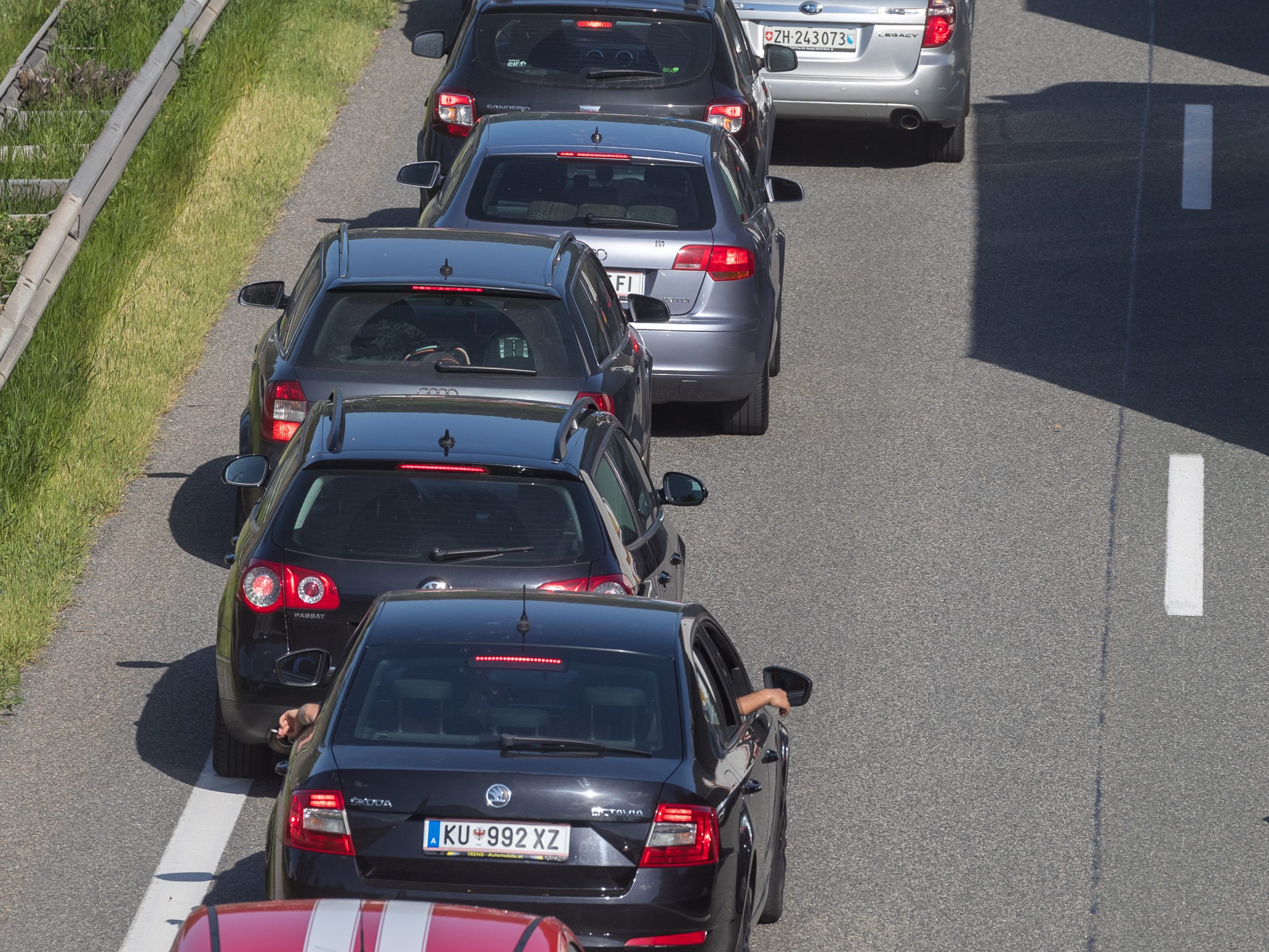 Ein Unfall auf der Wiener A23 sorgte am Freitagvormittag für Stau.