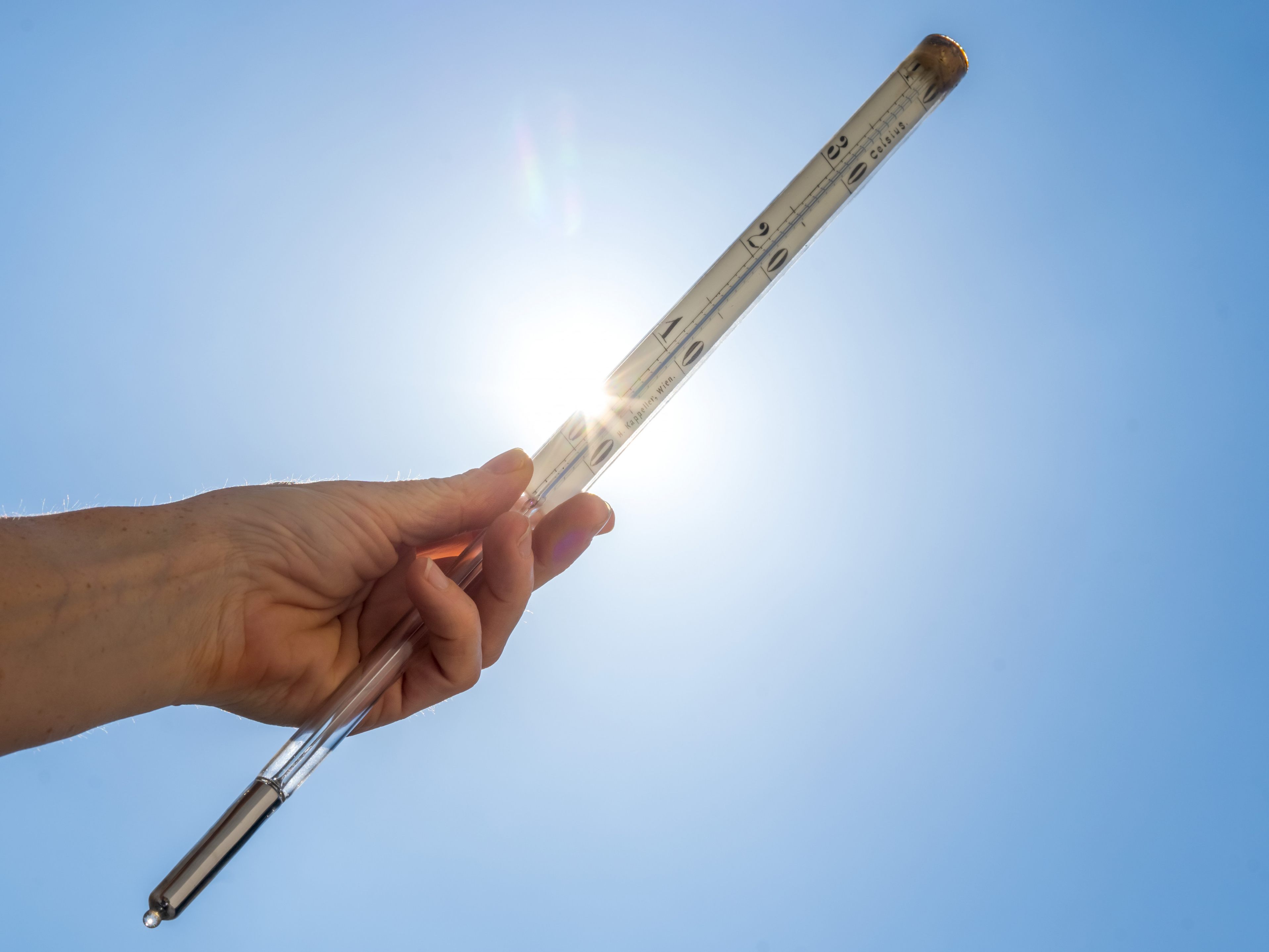 Die 30-Grad-Marke ist in Österreich immer früher erreicht. Die 30-Grad-Marke ist in Österreich immer früher erreicht.