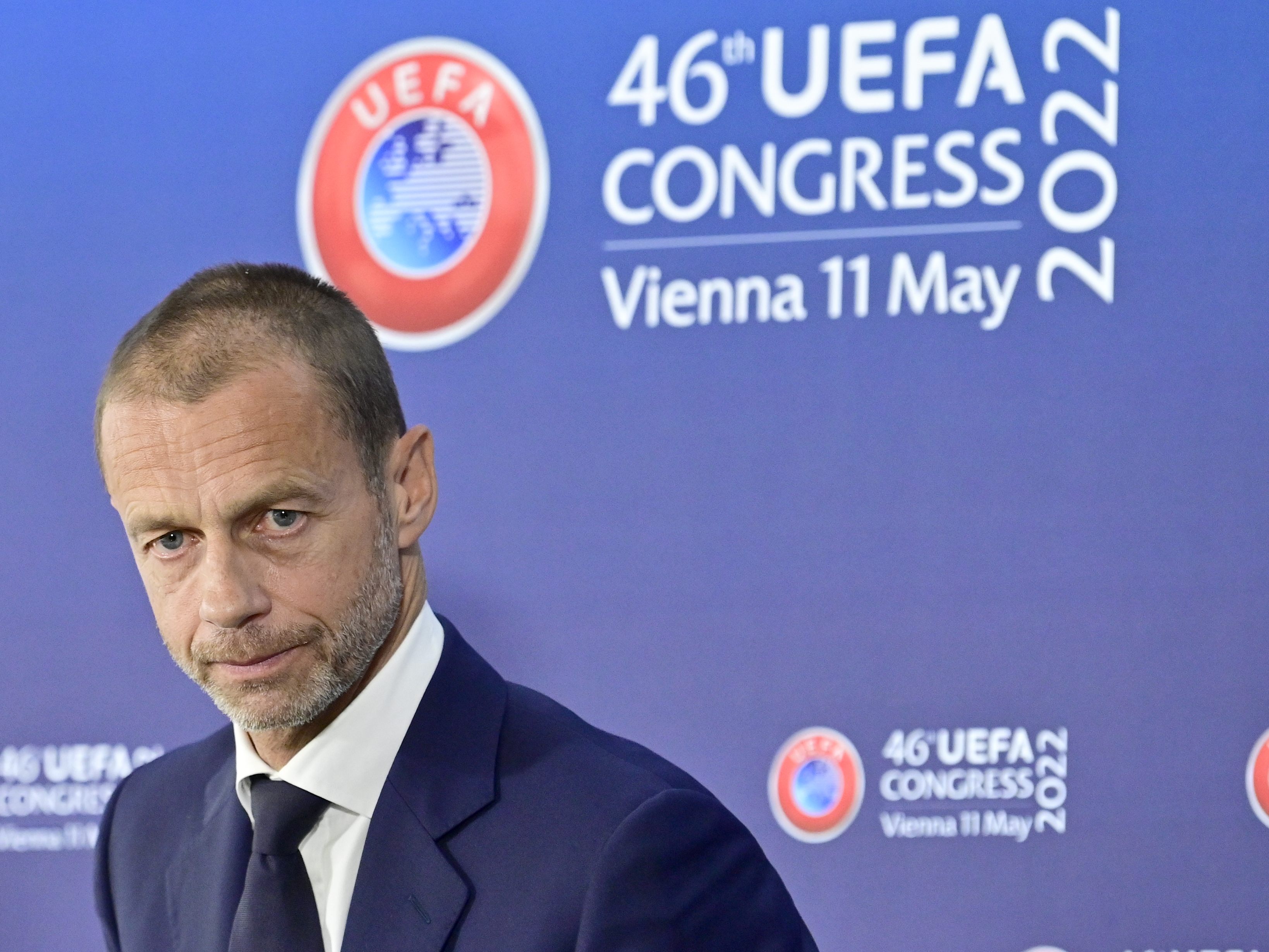 UEFA-Präsident Ceferin beim UEFA-Kongress in Wien