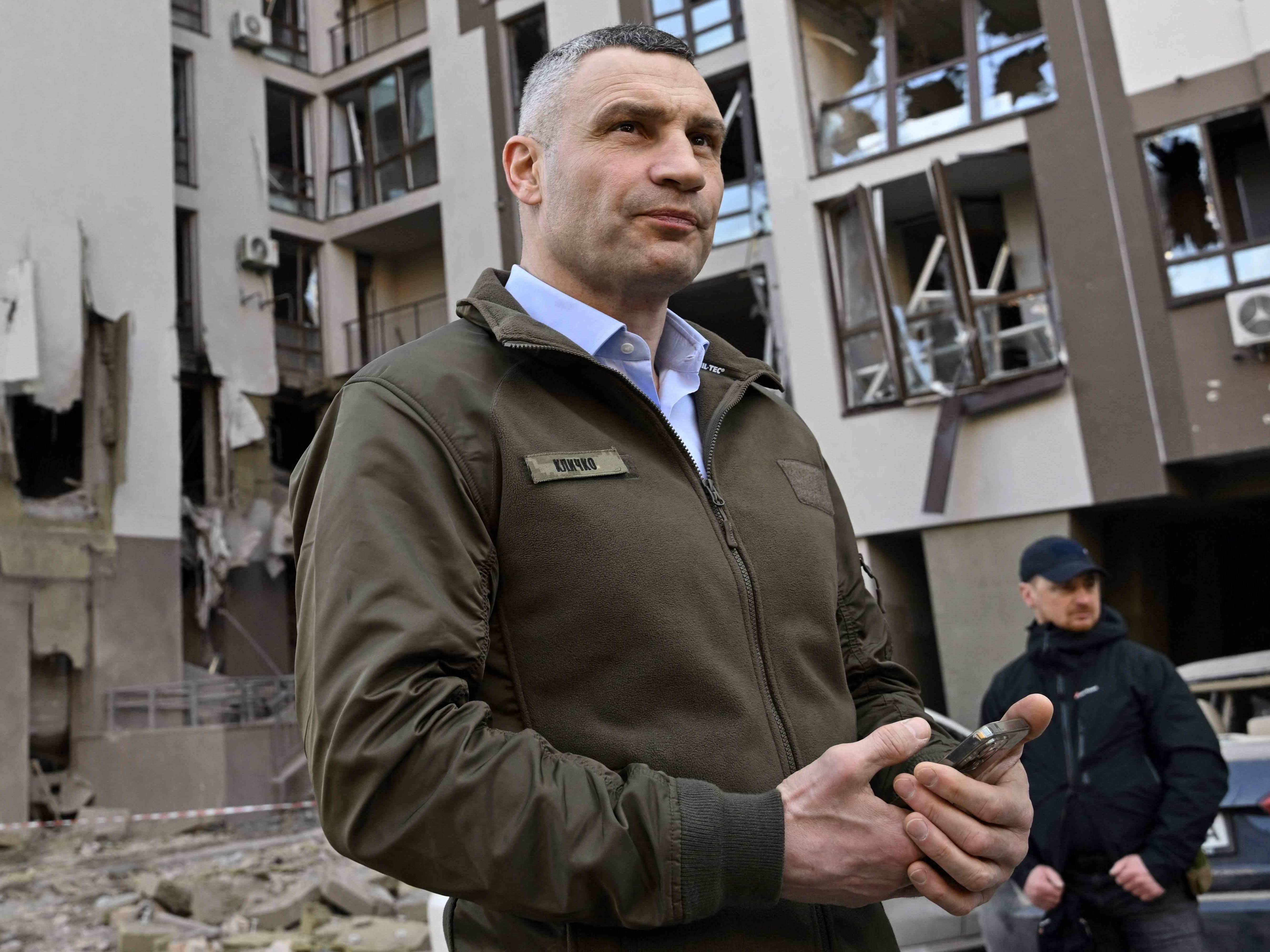 Klitschko befürchtet weiterhin russische Angriffe auf Kiew. Klitschko befürchtet weiterhin russische Angriffe auf Kiew.