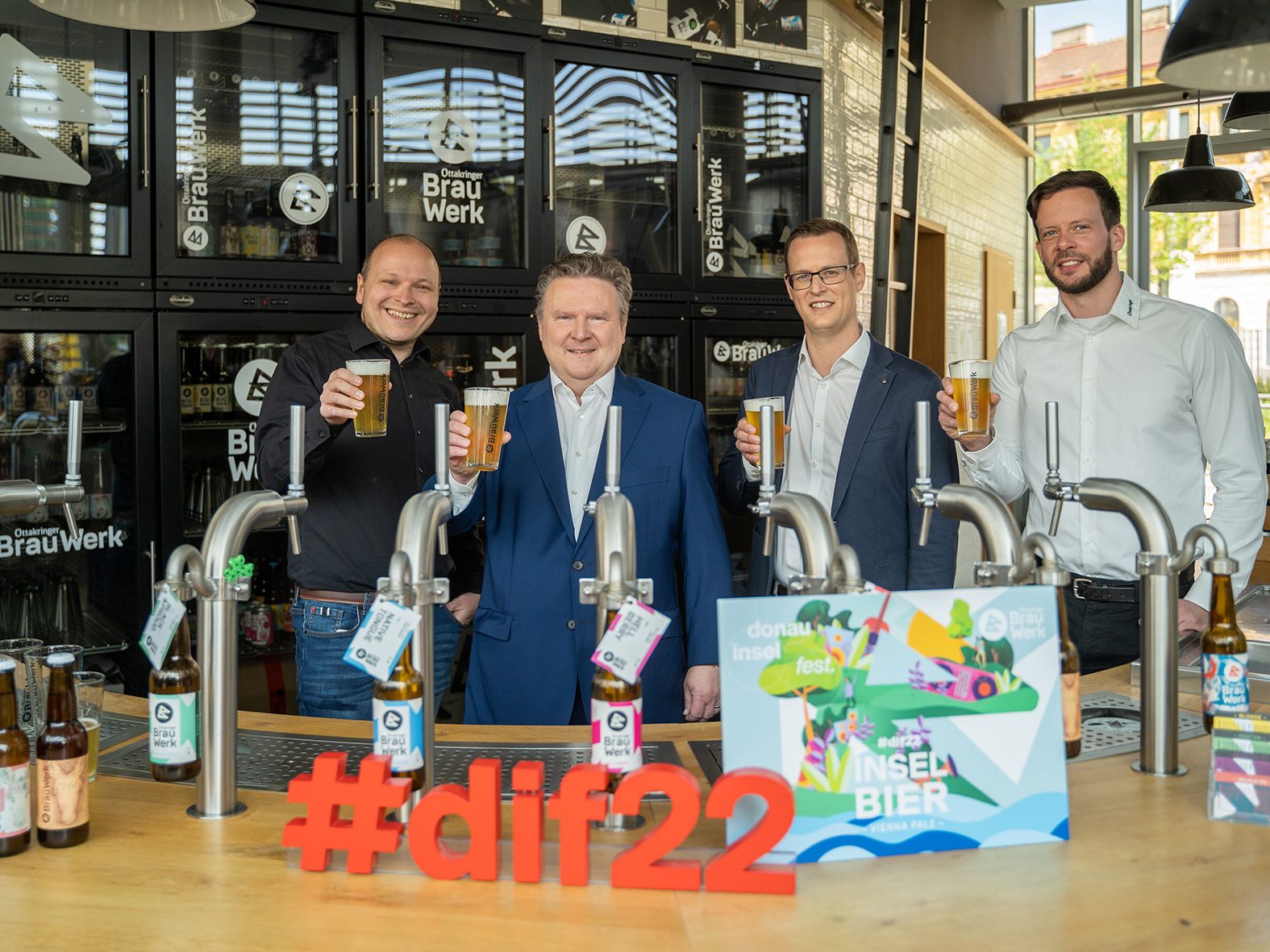 Das ist das offizielle Bier zum Donauinselfest 2022.