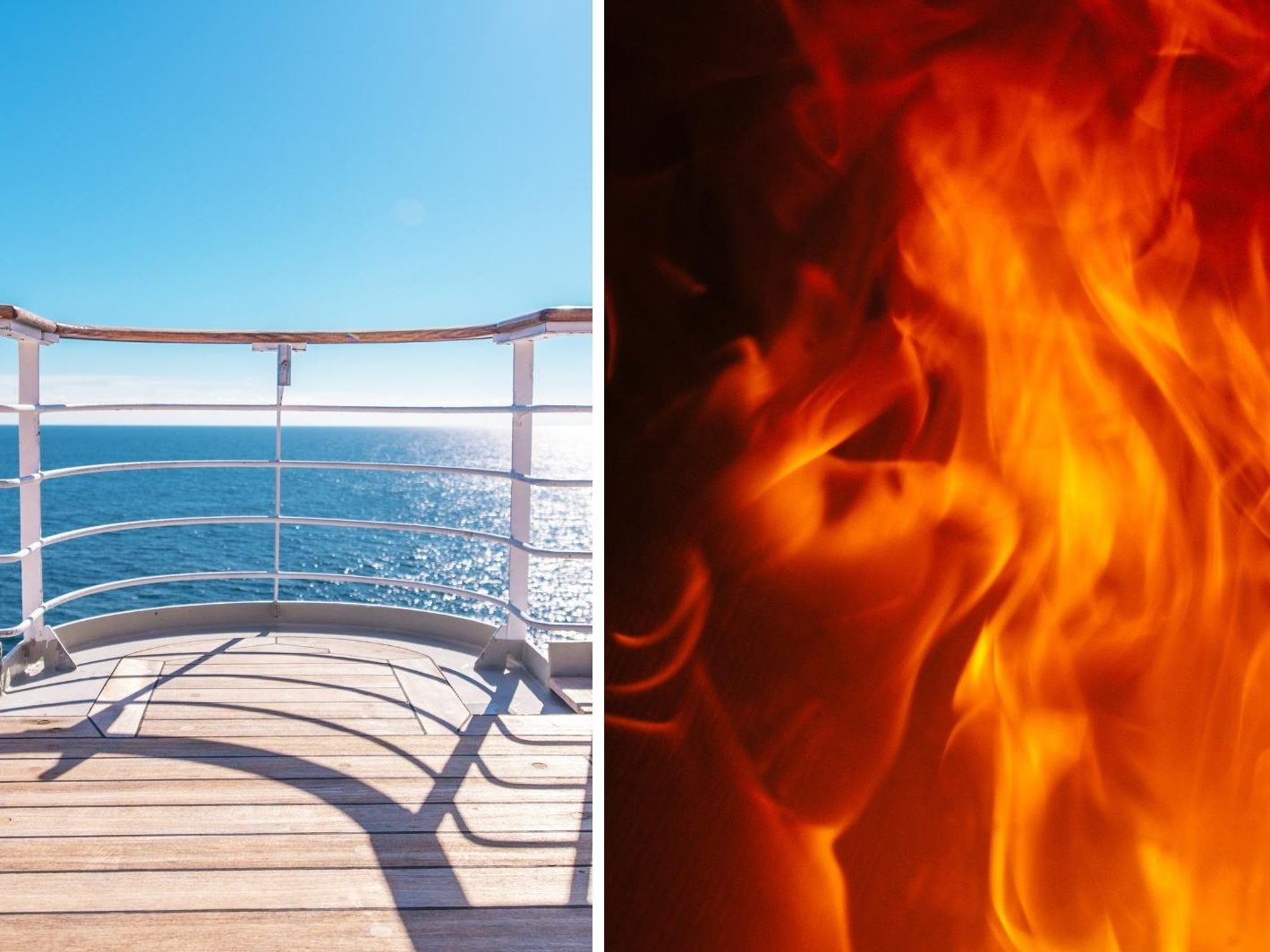 Schock für die Urlauber: Ein Kreuzfahrtschiff fing Feuer.