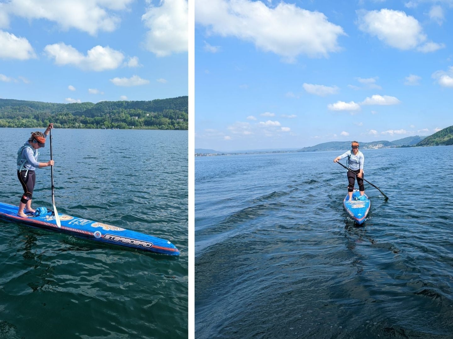 Die SUPlerin will den Bodensee durchqueren. Die SUPlerin will den Bodensee durchqueren.