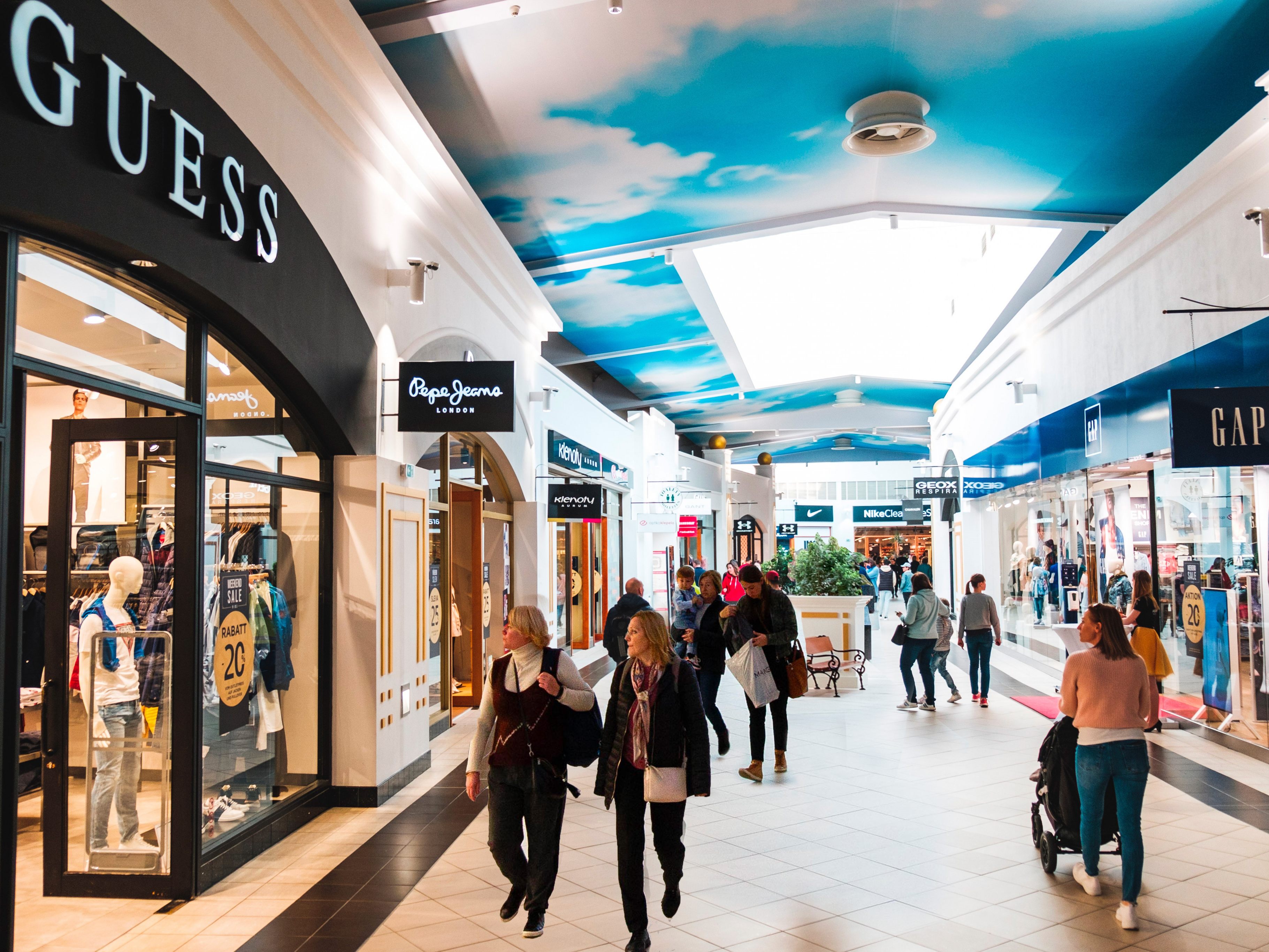 Ausbauphase im Freeport Outlet-Center abgeschlossen. Ausbauphase im Freeport Outlet-Center abgeschlossen.