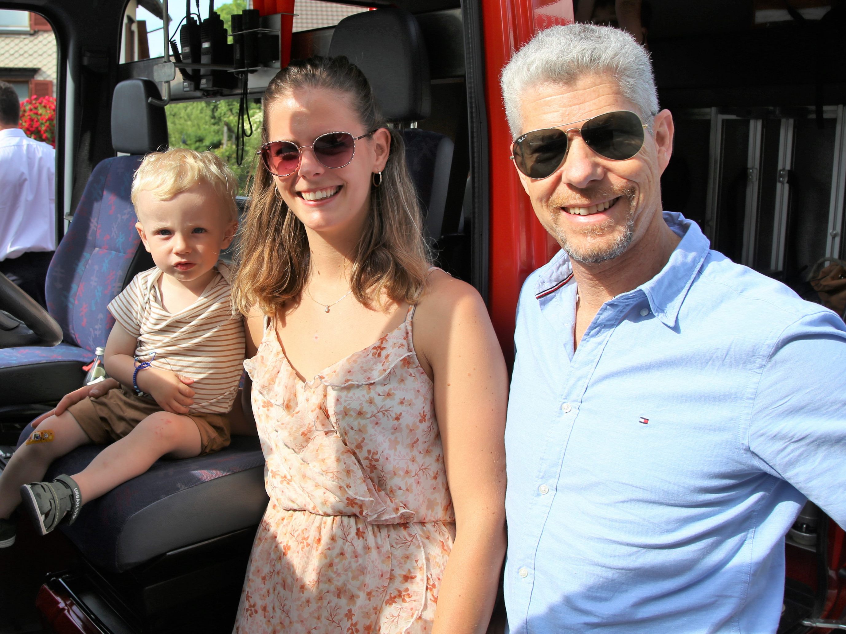 Joel, Isabella und Thomas genossen das Fest.