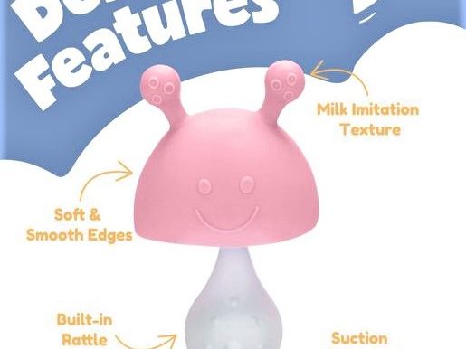 AGES-Warnung betrifft "Mushroom Teether Toys for Newborn Babies, Toddlers, Infants, Relieve Sore Gum".