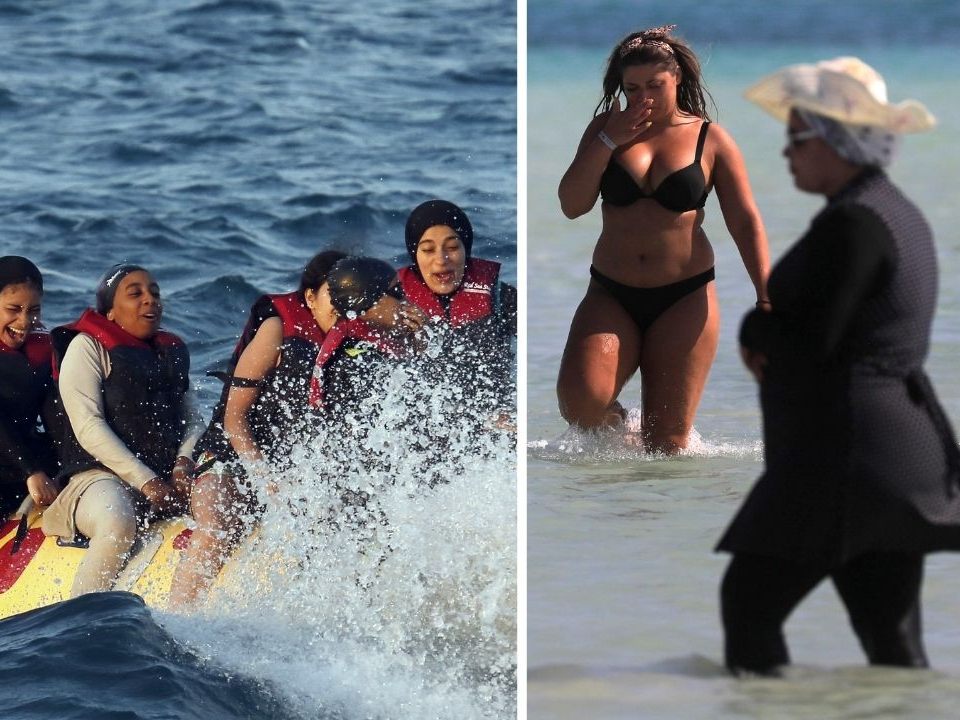 Burkini-Debatte in Frankreich. Burkini-Debatte in Frankreich.