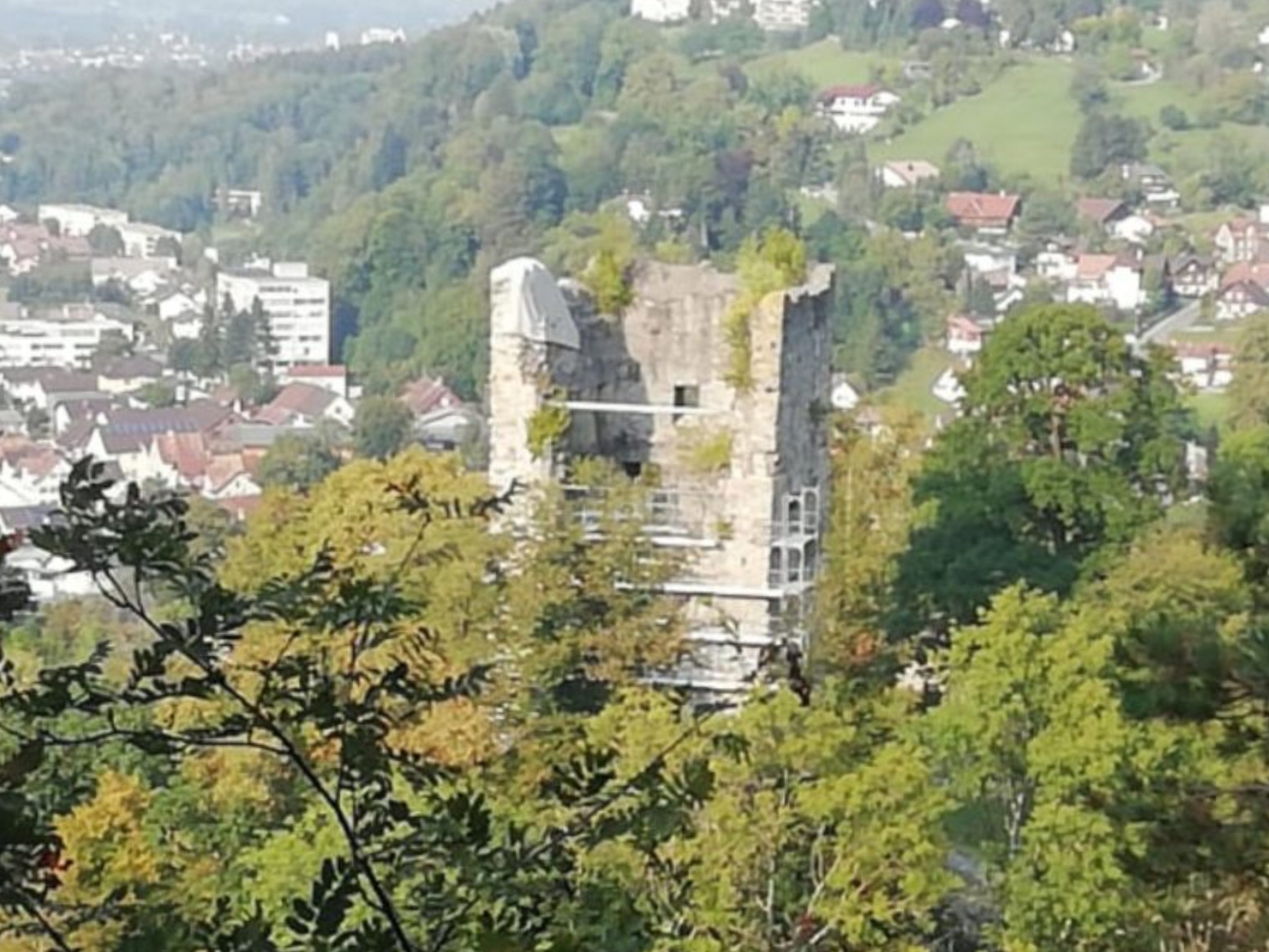 Auch in die Denkmalpflege an der Ruine Neu-Montfort wurde im vergangenen Jahr investiert