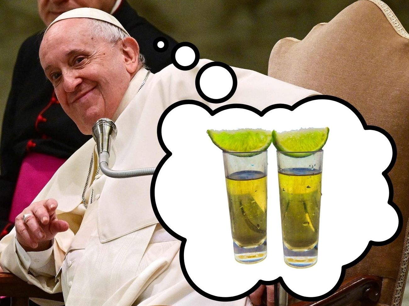 "Wissen Sie, was ich für mein Bein brauche? Ein bisschen Tequila!" "Wissen Sie, was ich für mein Bein brauche? Ein bisschen Tequila!"