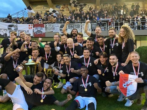 SW Bregenz jubelt über den vierten Cupsieg. SW Bregenz jubelt über den vierten Cupsieg.
