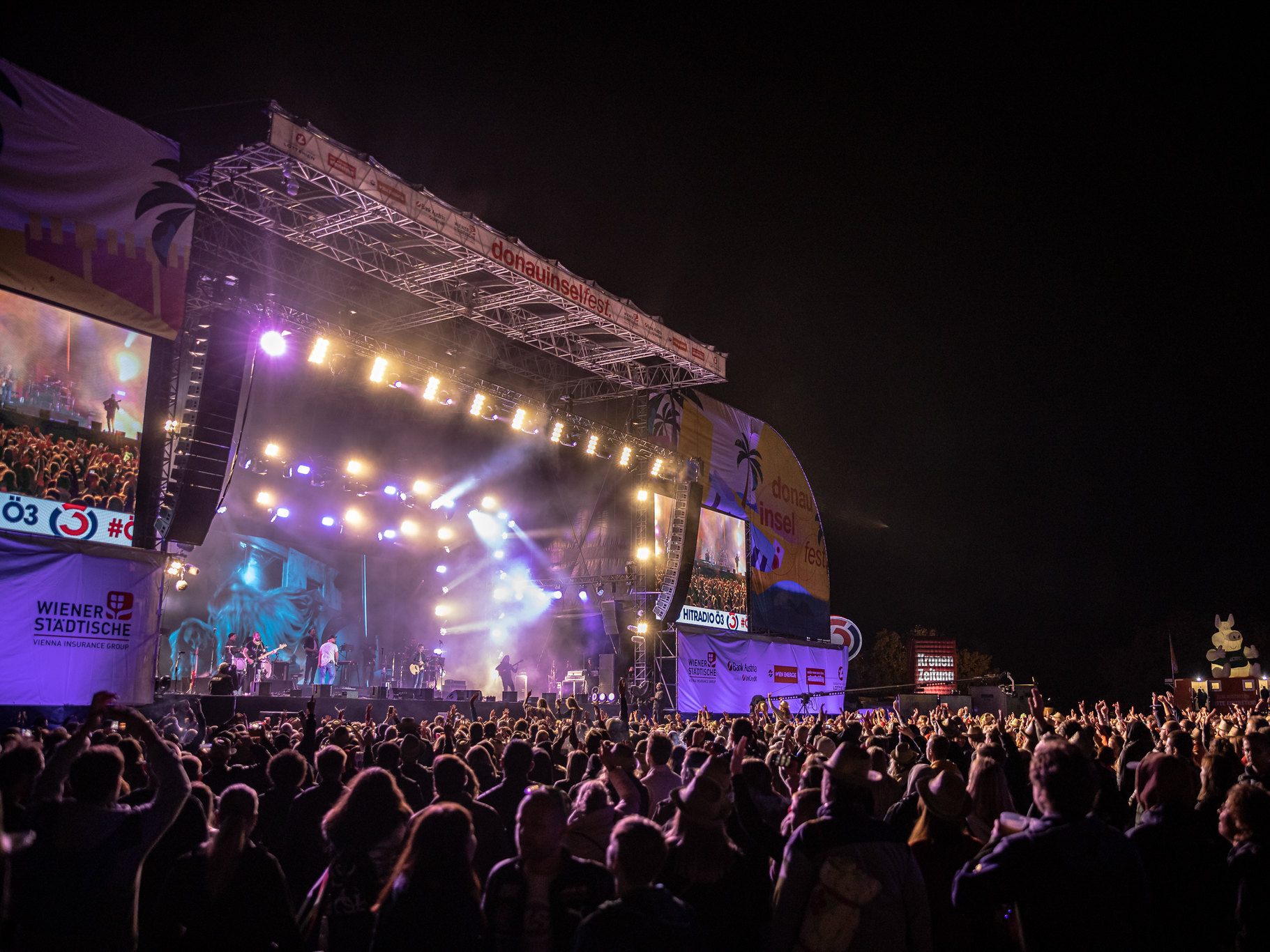 Das Programm auf der Ö3-Bühne beim Wiener Donauinselfest 2022.