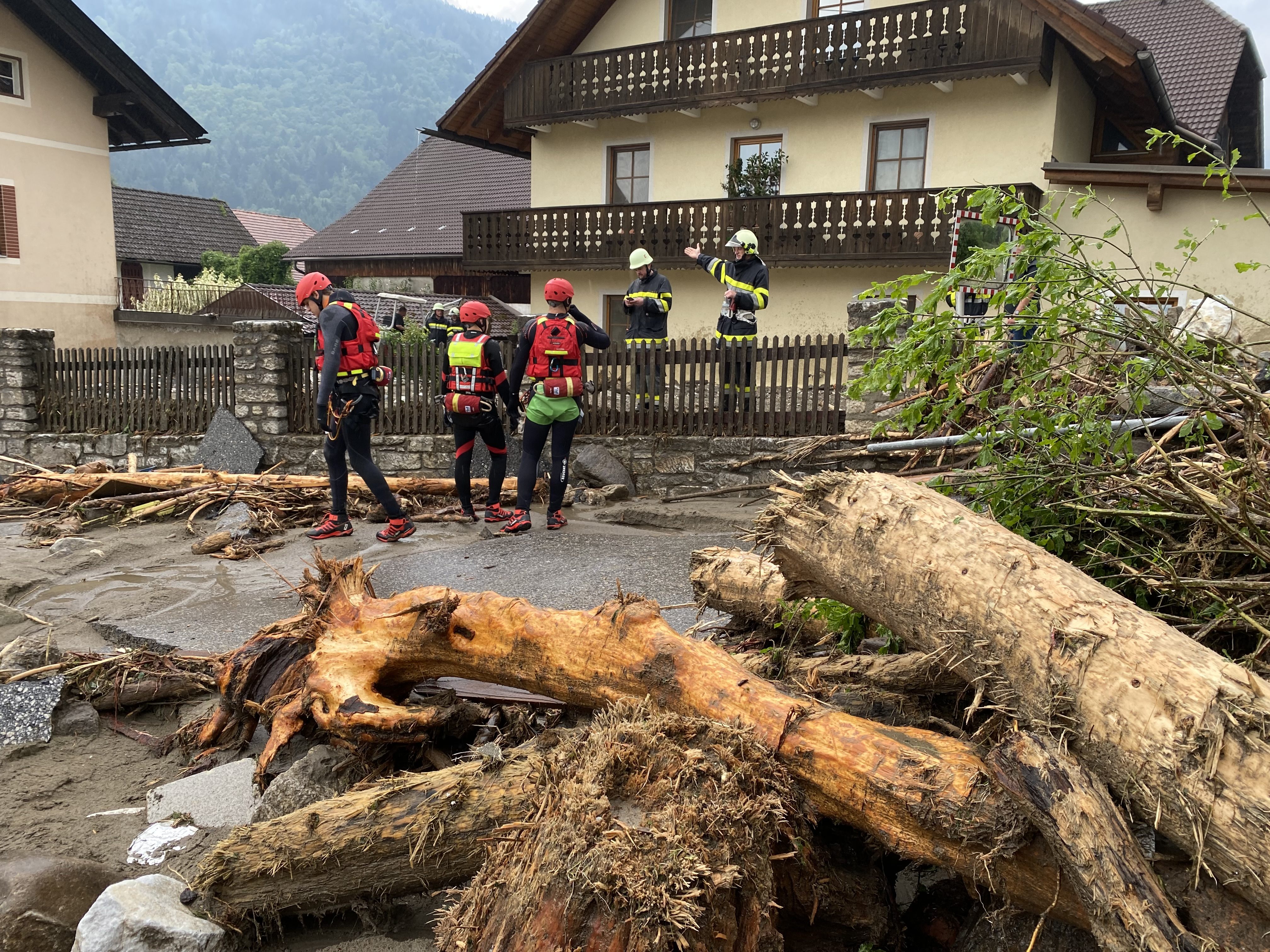 Schwere Unwetter in Treffen in Kärnten. Schwere Unwetter in Treffen in Kärnten.