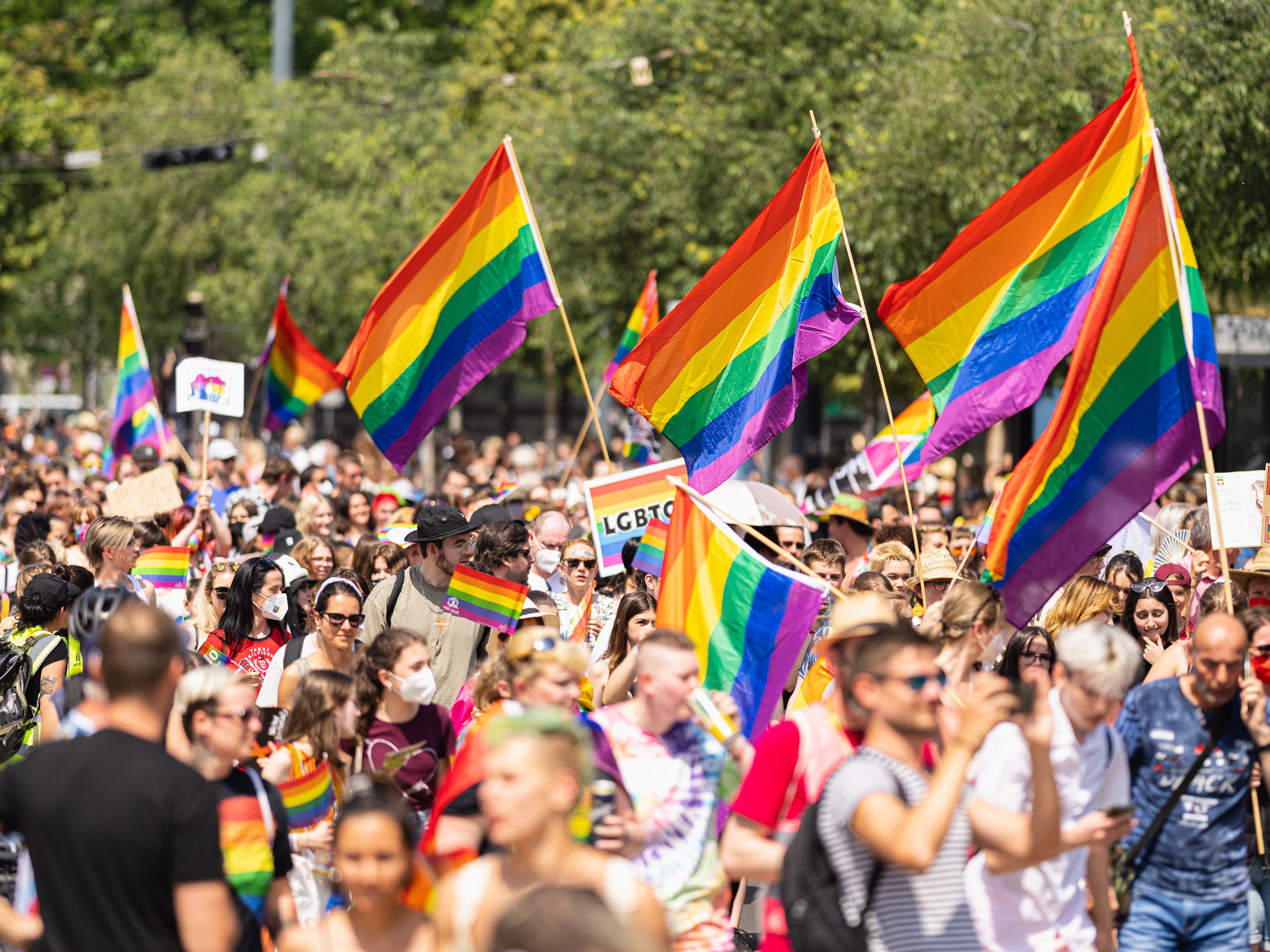 Die große "Pride Parade" am 11. Juni in Wien wird das Highlight des "Pride Month" Die große "Pride Parade" am 11. Juni in Wien wird das Highlight des "Pride Month"