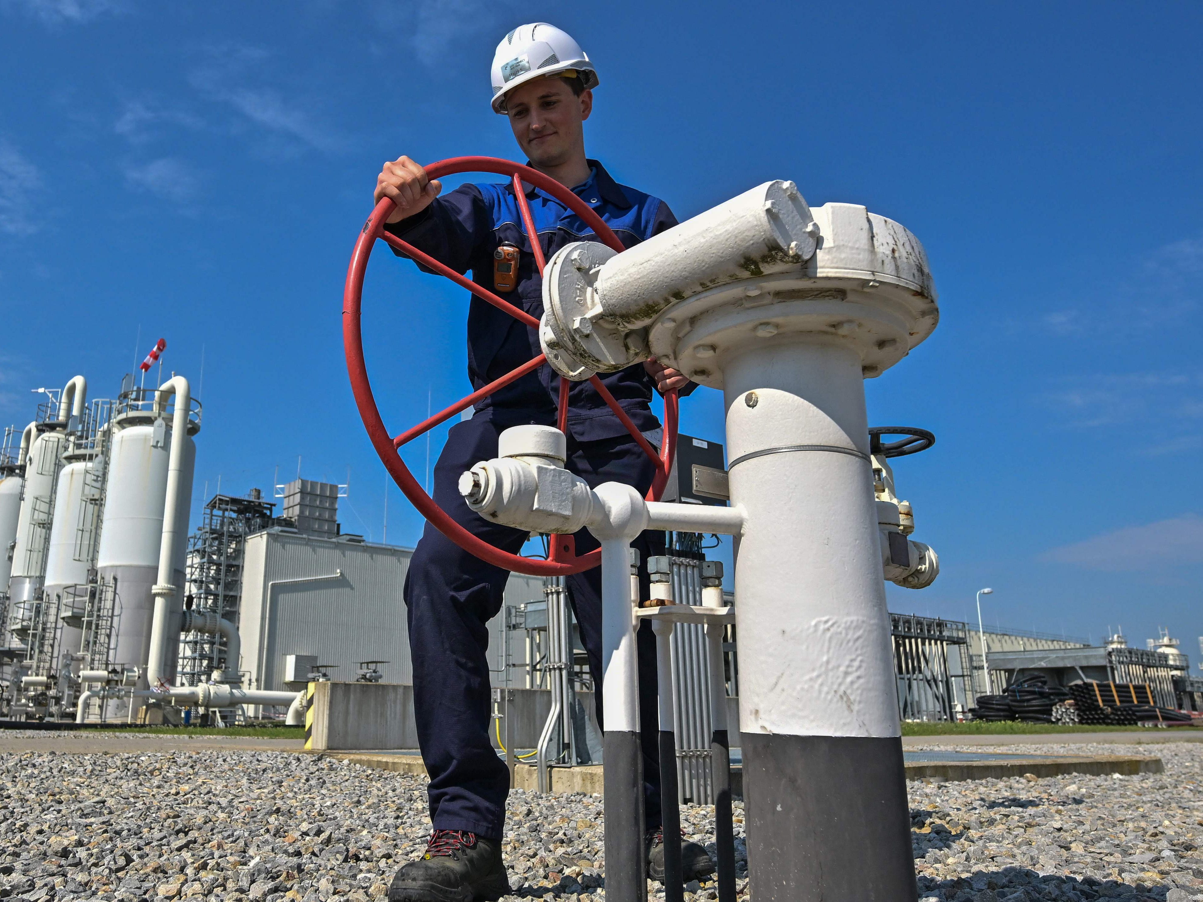 Österreichs Gasspeicher sind zu 40 Prozent gefüllt. Österreichs Gasspeicher sind zu 40 Prozent gefüllt.