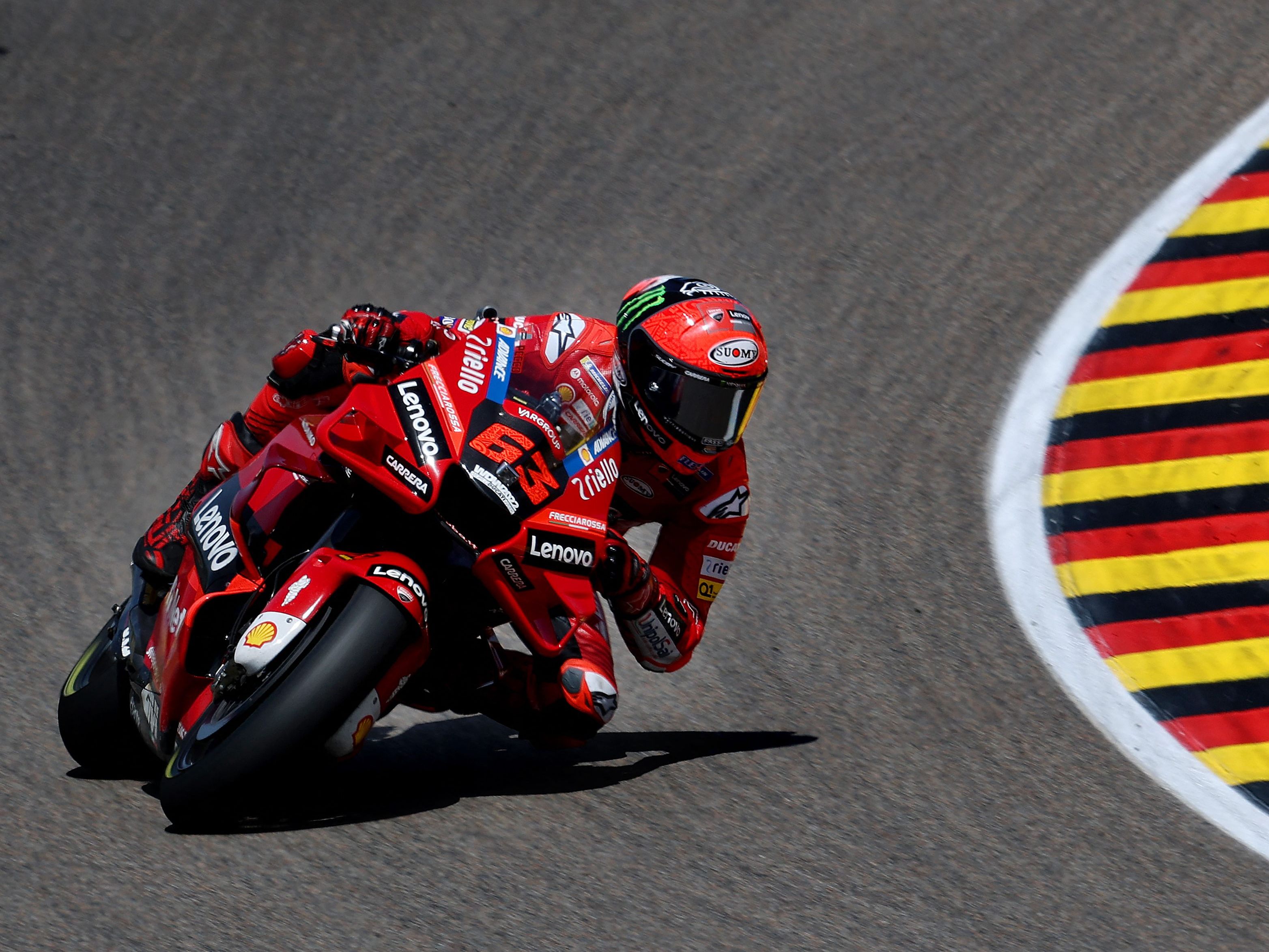 Francesco Bagnaia startet von der Pole. Francesco Bagnaia startet von der Pole.