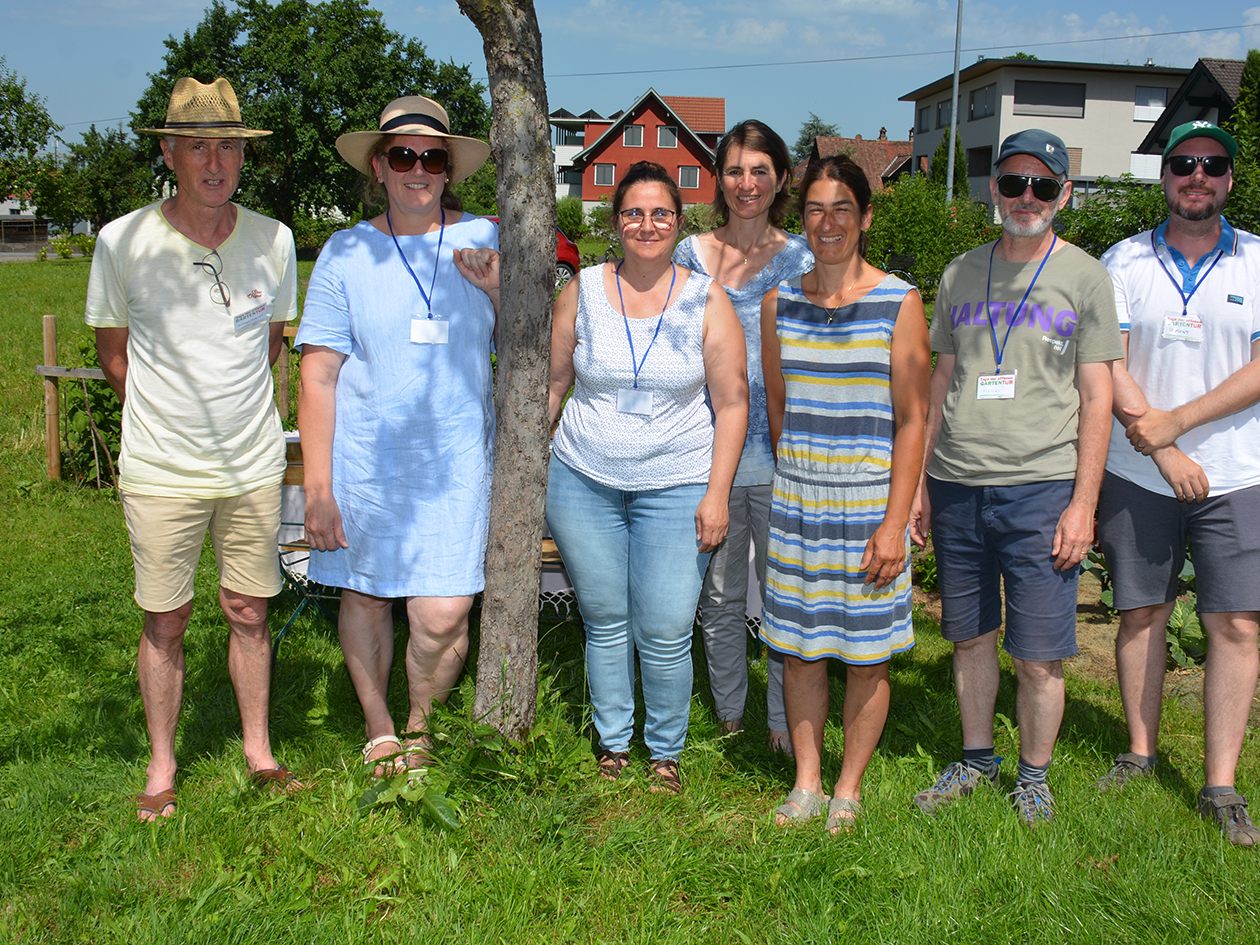 Das Team des Gartenprojektes "Pfarrers Bündt" in Dornbirn