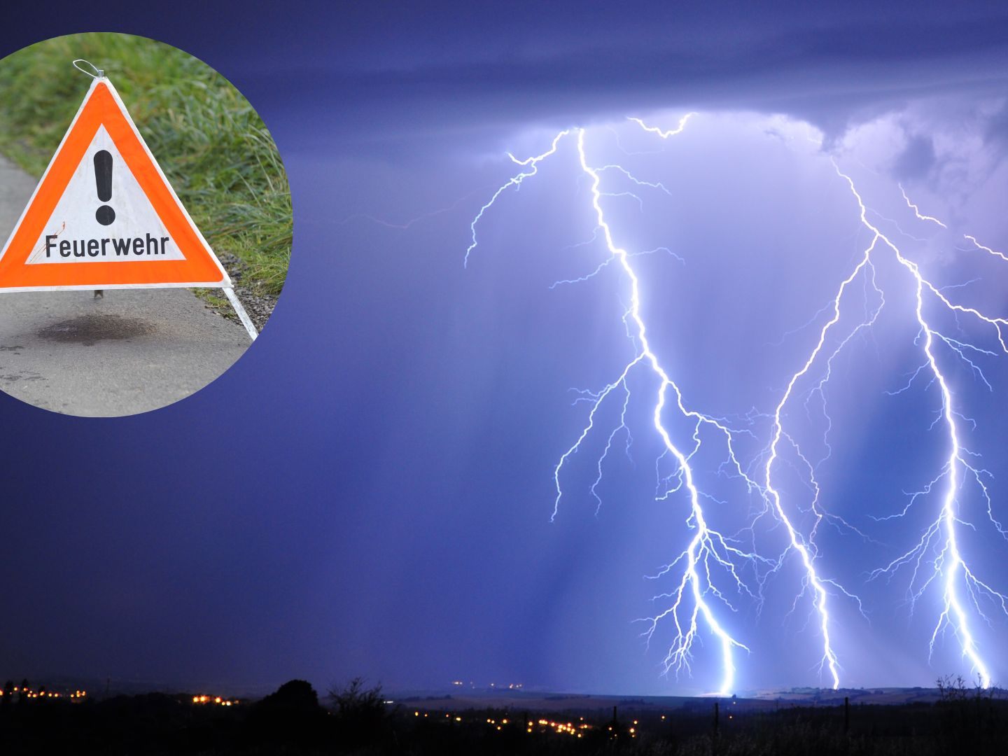 Starkregen sorgte in der Nacht für mehrere Feuerwehreinsätze.