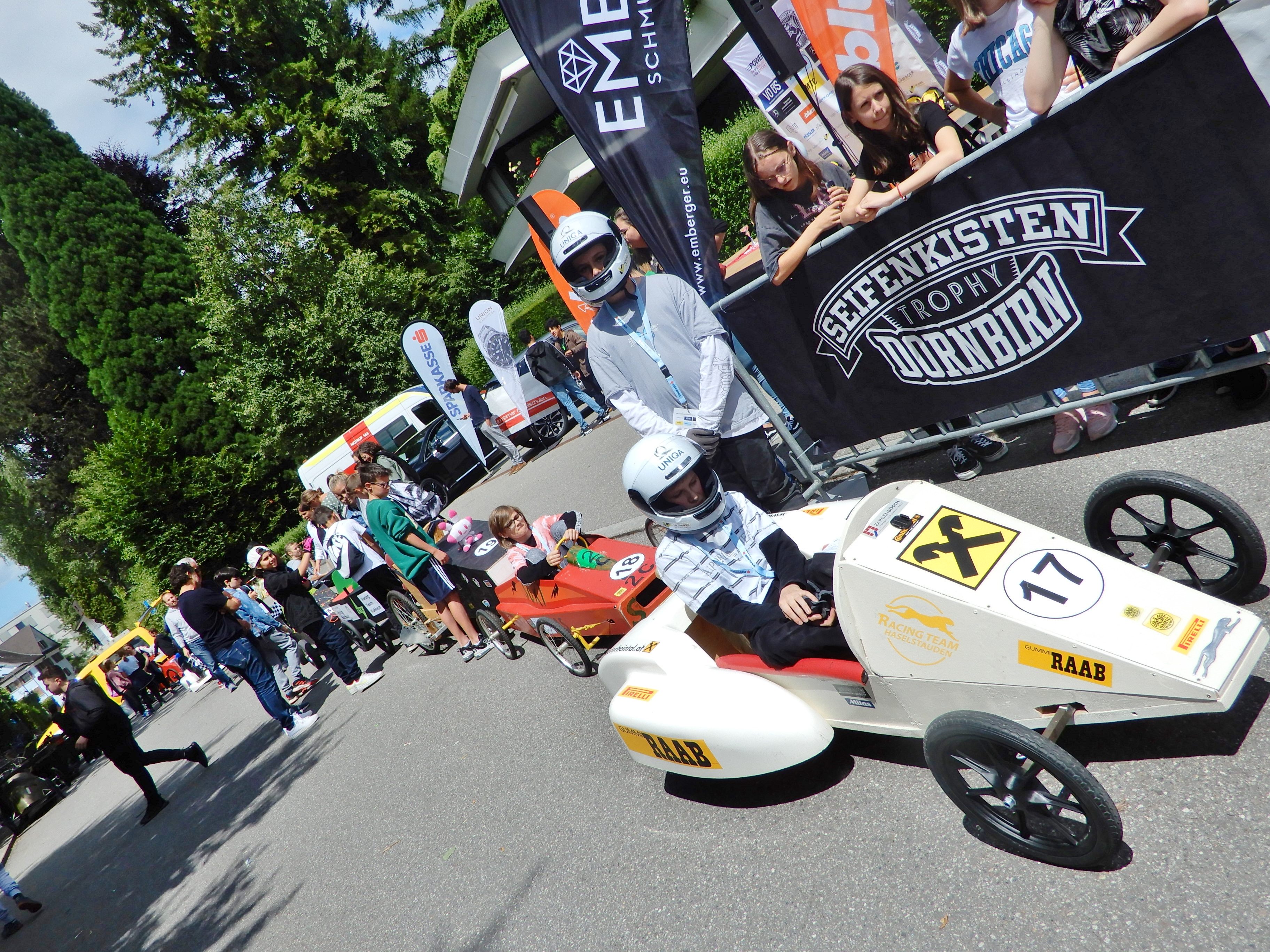 Die Seifenkisten Trophy 3.0. sorgte wieder für echte Rennatmosphäre im Dornbirner Oberdorf.
