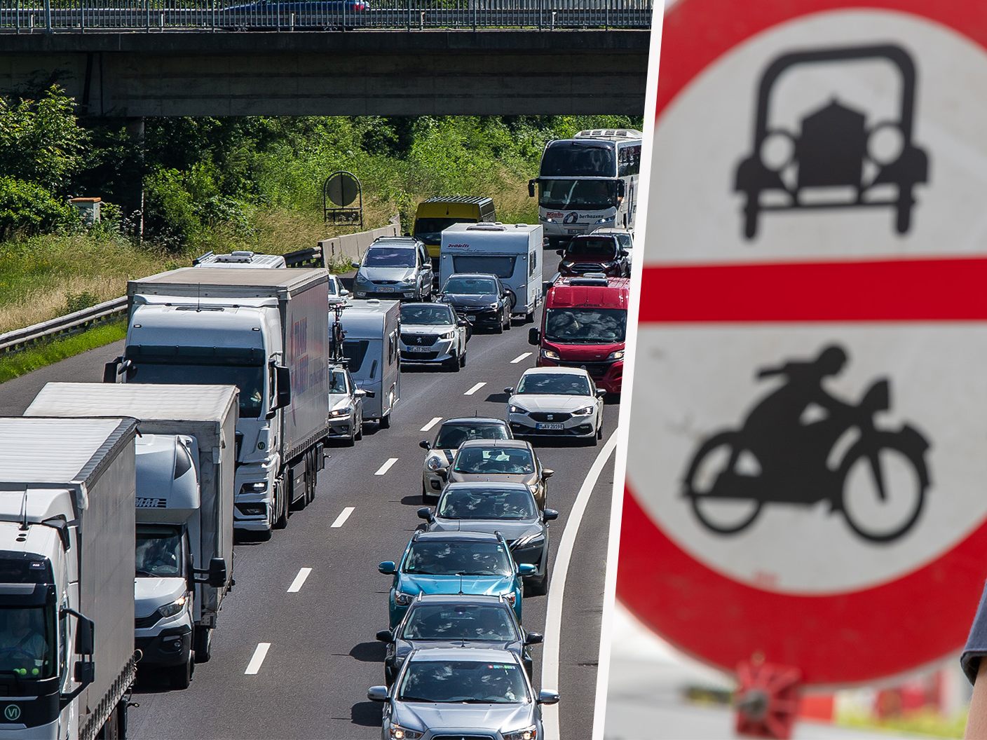 Verkehrsexperten des Landes prüfen ein Abfahrverbot von der A14.