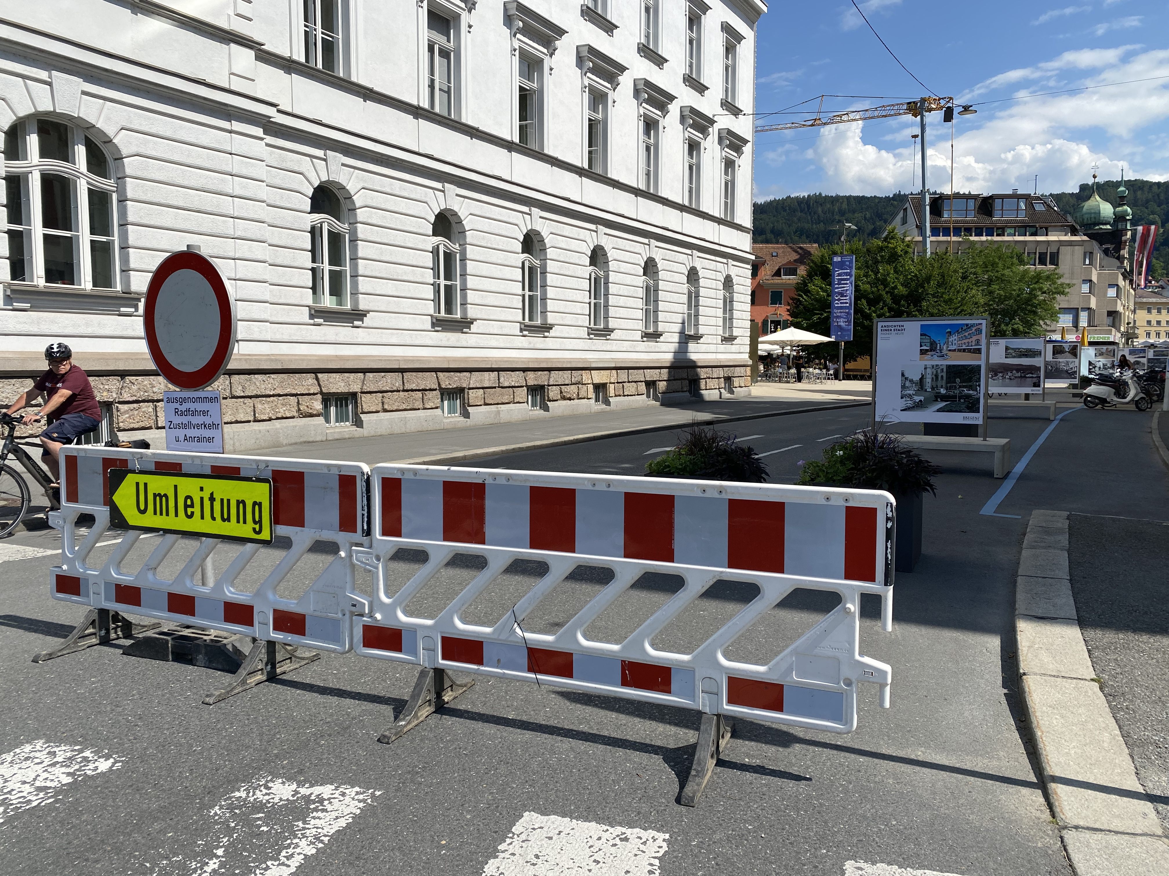 In Bregenz gibt es seit Mittwoch erste Sperren.