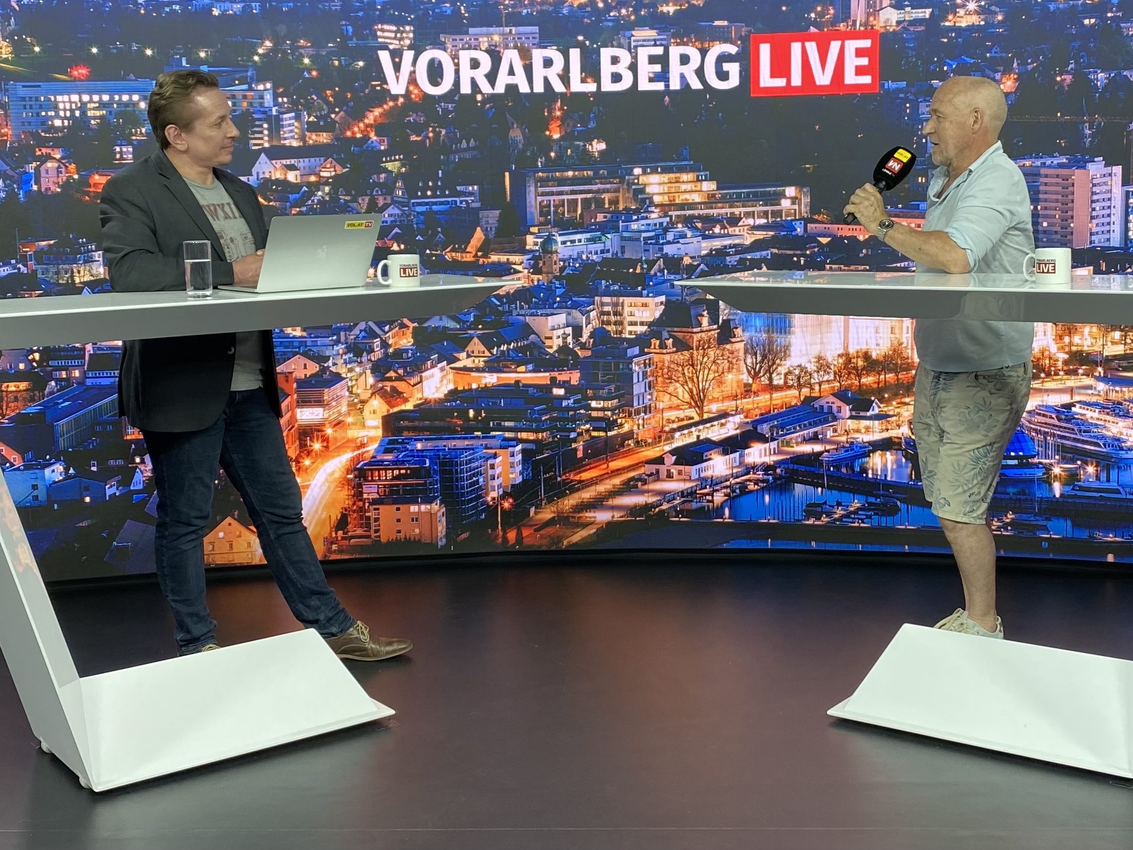 Szene-Gastronom Sigi Innauer bei "Vorarlberg LIVE". Szene-Gastronom Sigi Innauer bei "Vorarlberg LIVE".