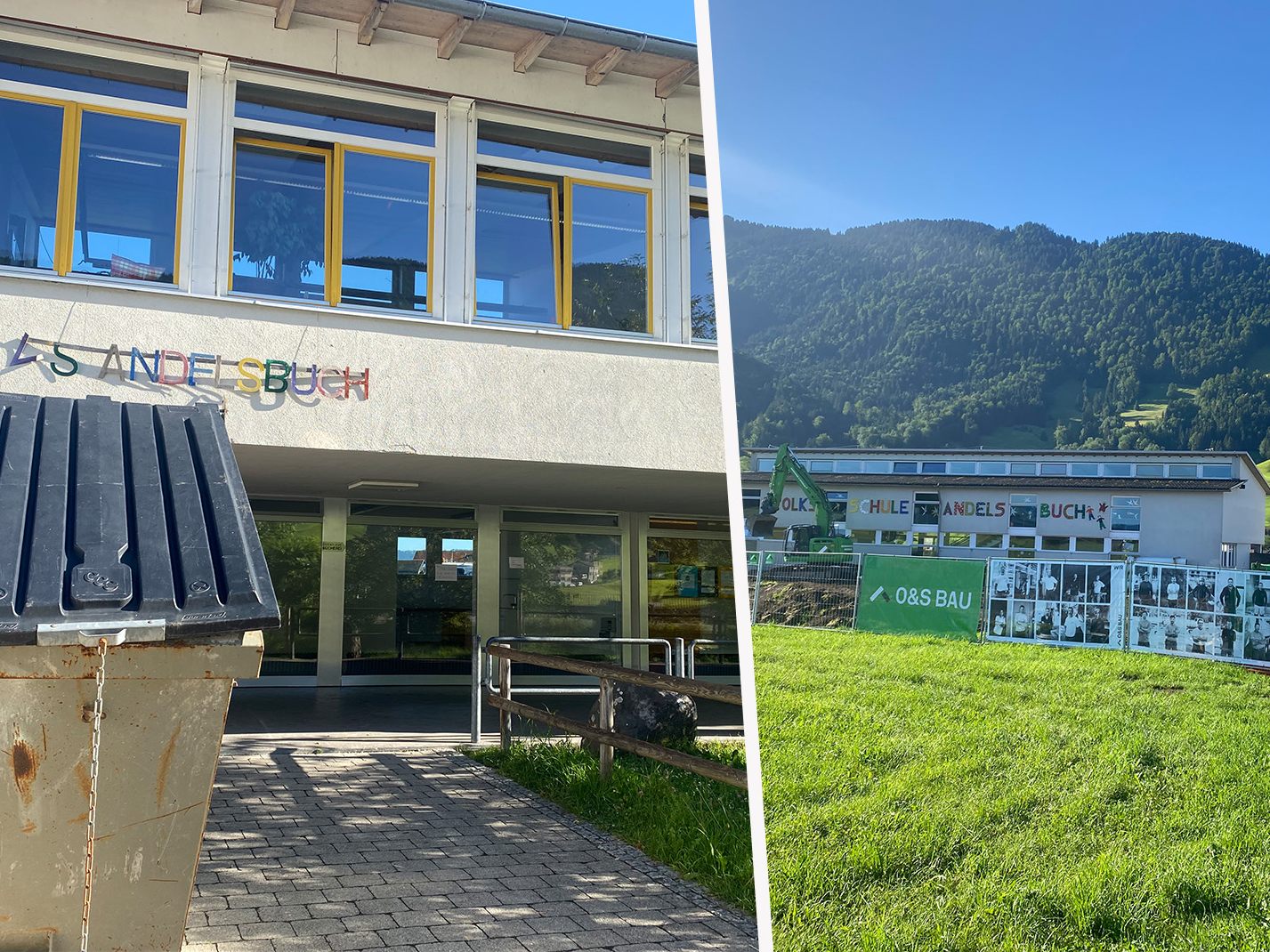 Das alte Schulgebäude wird saniert.