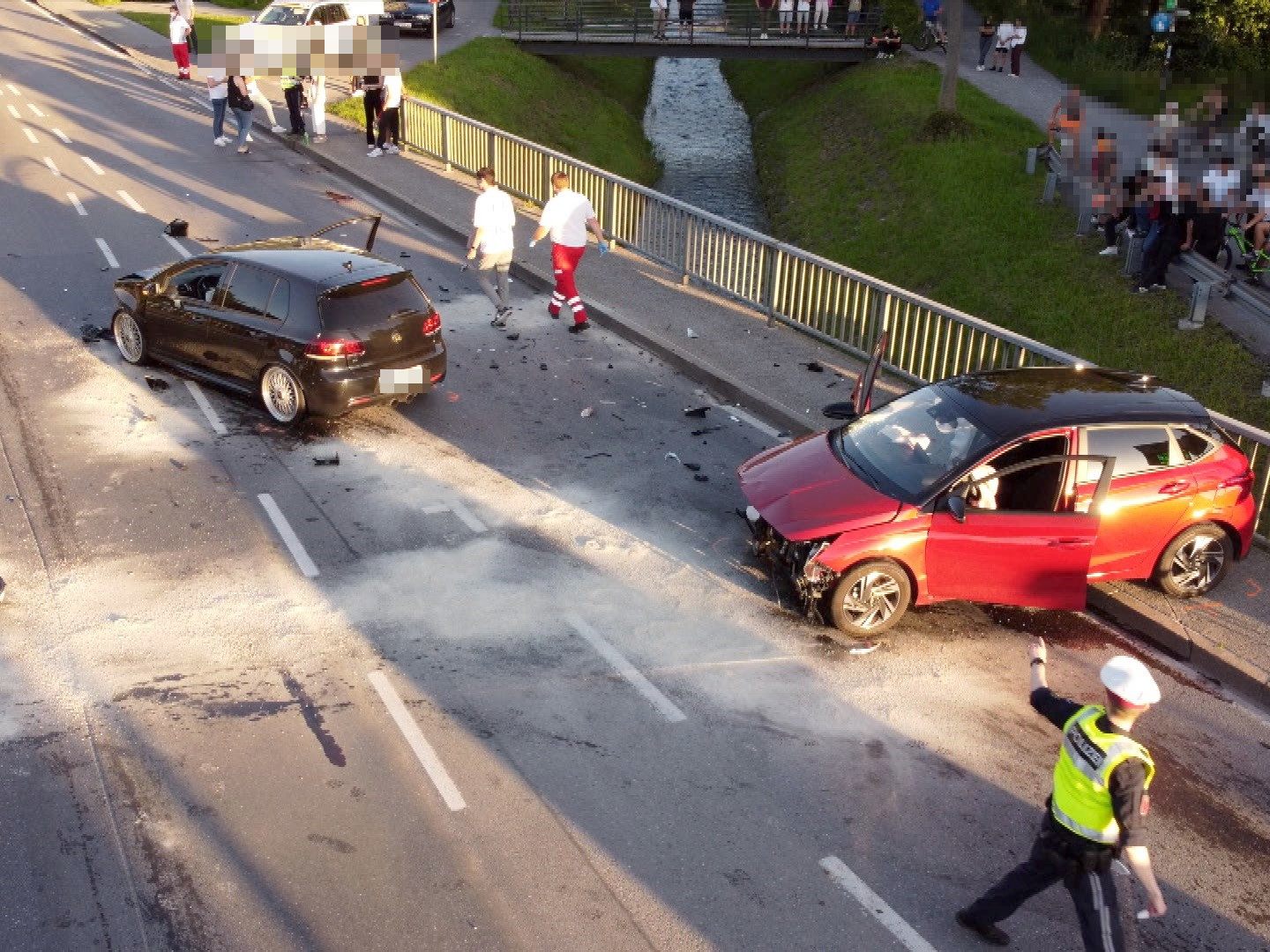 Vier Personen wurden verletzt
