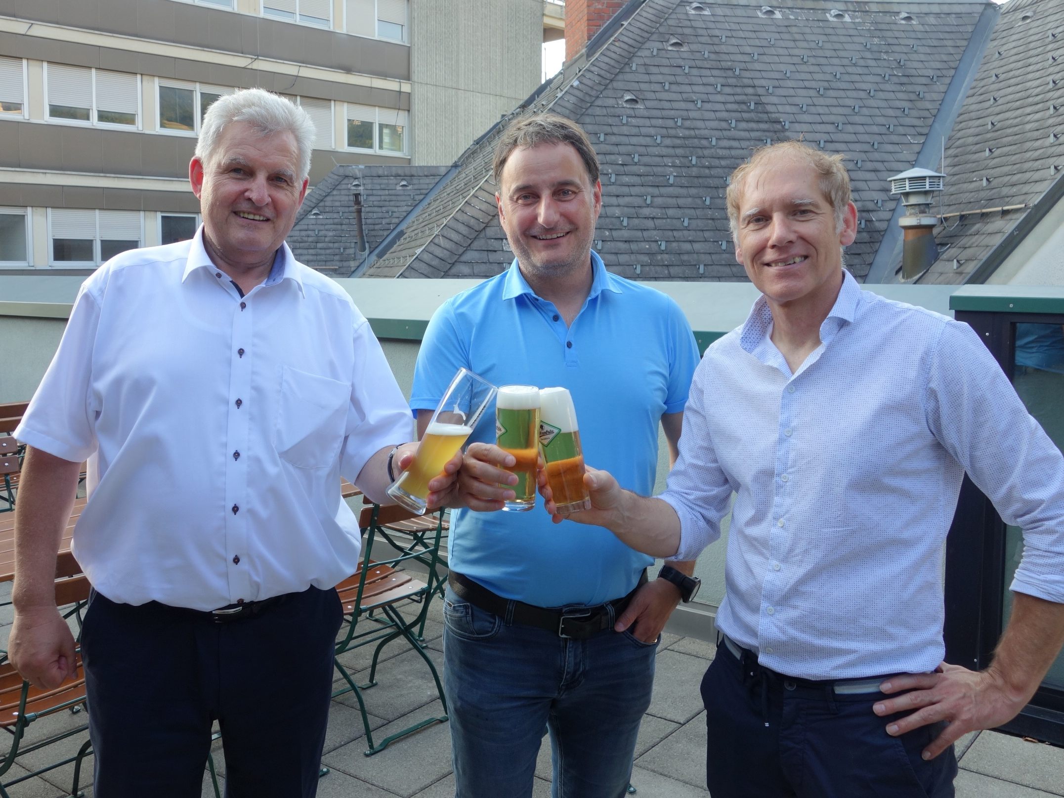Hans Metzler mit Thomas Pachole und Guntram Schedler (v.l.).