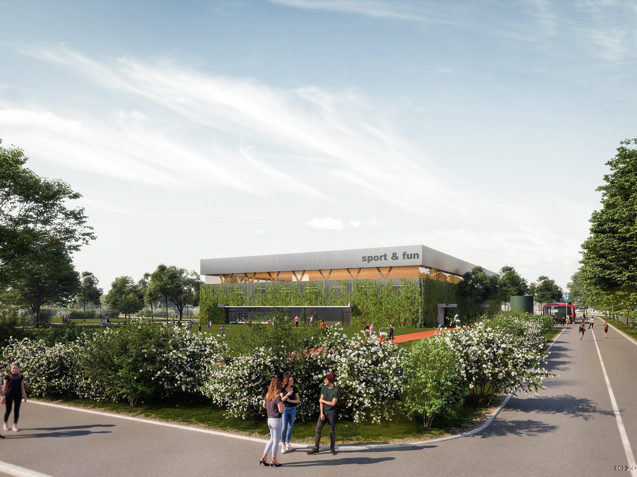 Baustart für die "Sport & Fun Halle" am Wiener Praterstern. Baustart für die "Sport & Fun Halle" am Wiener Praterstern.