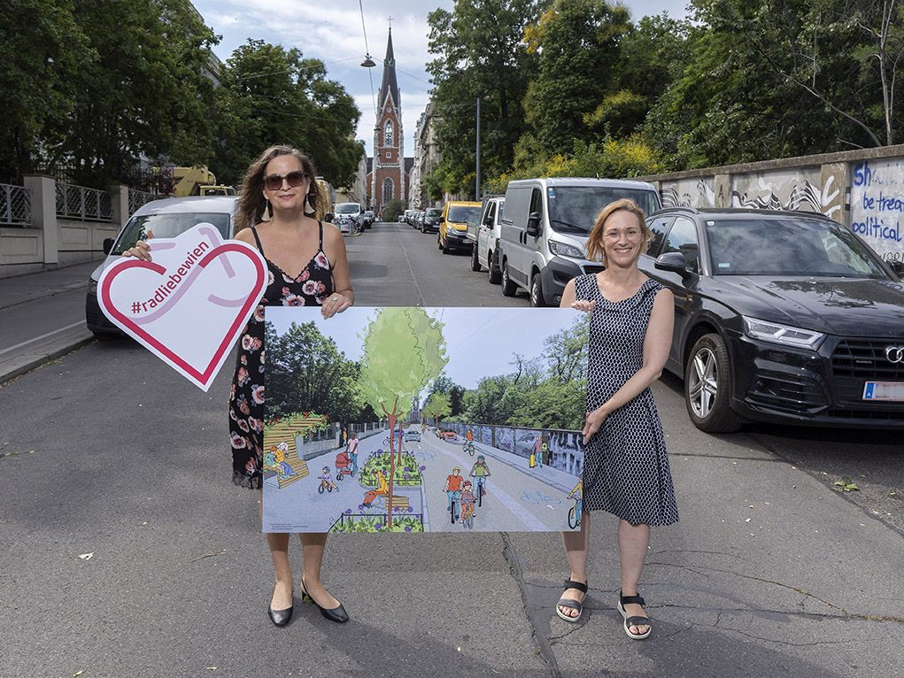 Argentinierstraße in Wien wird nach Abstimmung zur Fahrradstraße. Argentinierstraße in Wien wird nach Abstimmung zur Fahrradstraße.