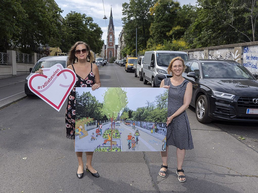 Argentinierstraße in Wien wird nach Abstimmung zur Fahrradstraße.