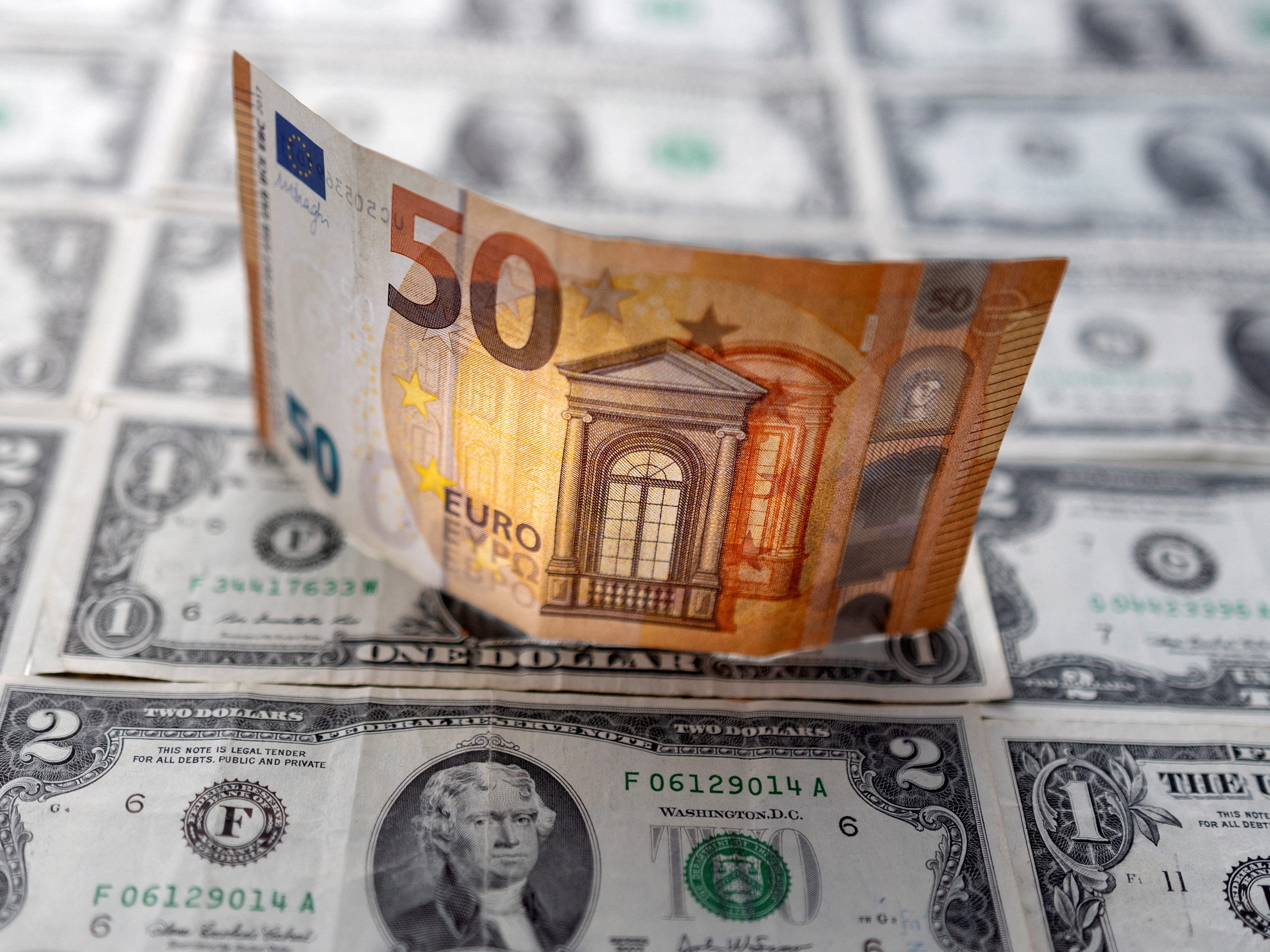 Gemeinschaftswährung auf Parität zum Dollar gefallen.
