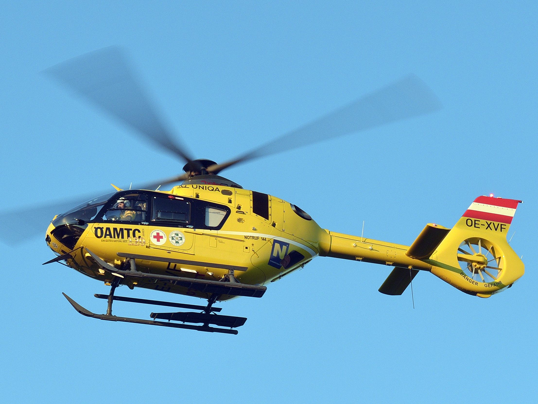 Der Segelflugzeug-Pilot wurde schwer verletzt in ein Wiener Krankenhaus geflogen.