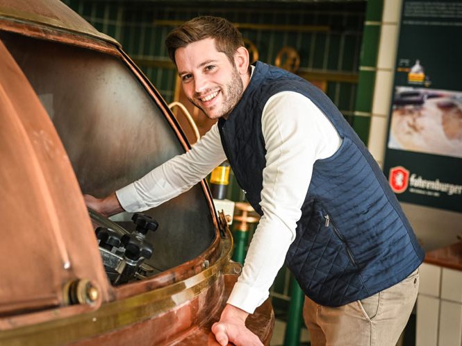 Felix Schiffner, Braumeister Brauerei Fohrenburg: „Das Fohrenburger Stiftle ist das kleine Frische für dazwischen – angenehm spritzig mit einem feinen Hopfenaroma.“