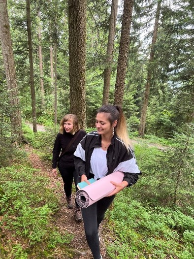 Das letzte Stückchen des Weges kann man wirklich als "Natur pur" betiteln.