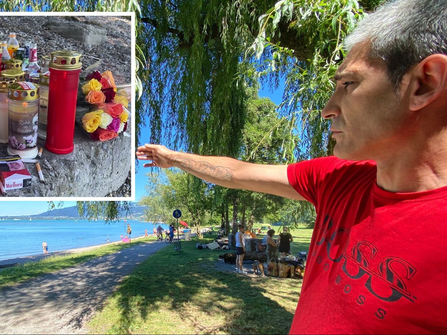 Elvis aus Bregenz war zufällig vor Ort, als sich der Badeunfall ereignete.
