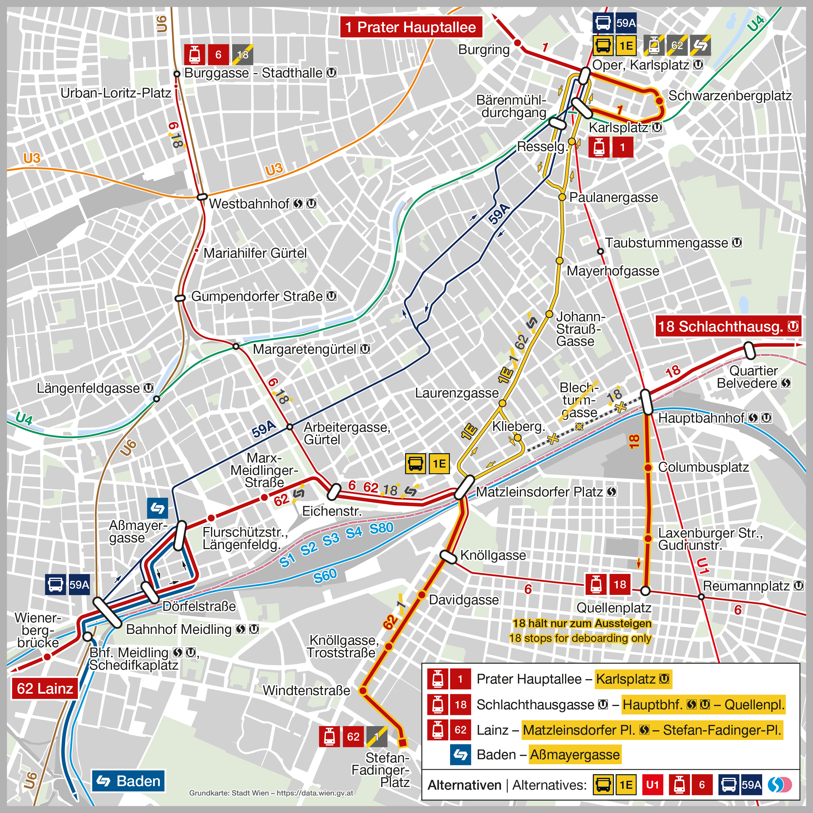 Die Wiener Linien erneuern in diesem Sommer das Straßenbahnnetz. Die Wiener Linien erneuern in diesem Sommer das Straßenbahnnetz.