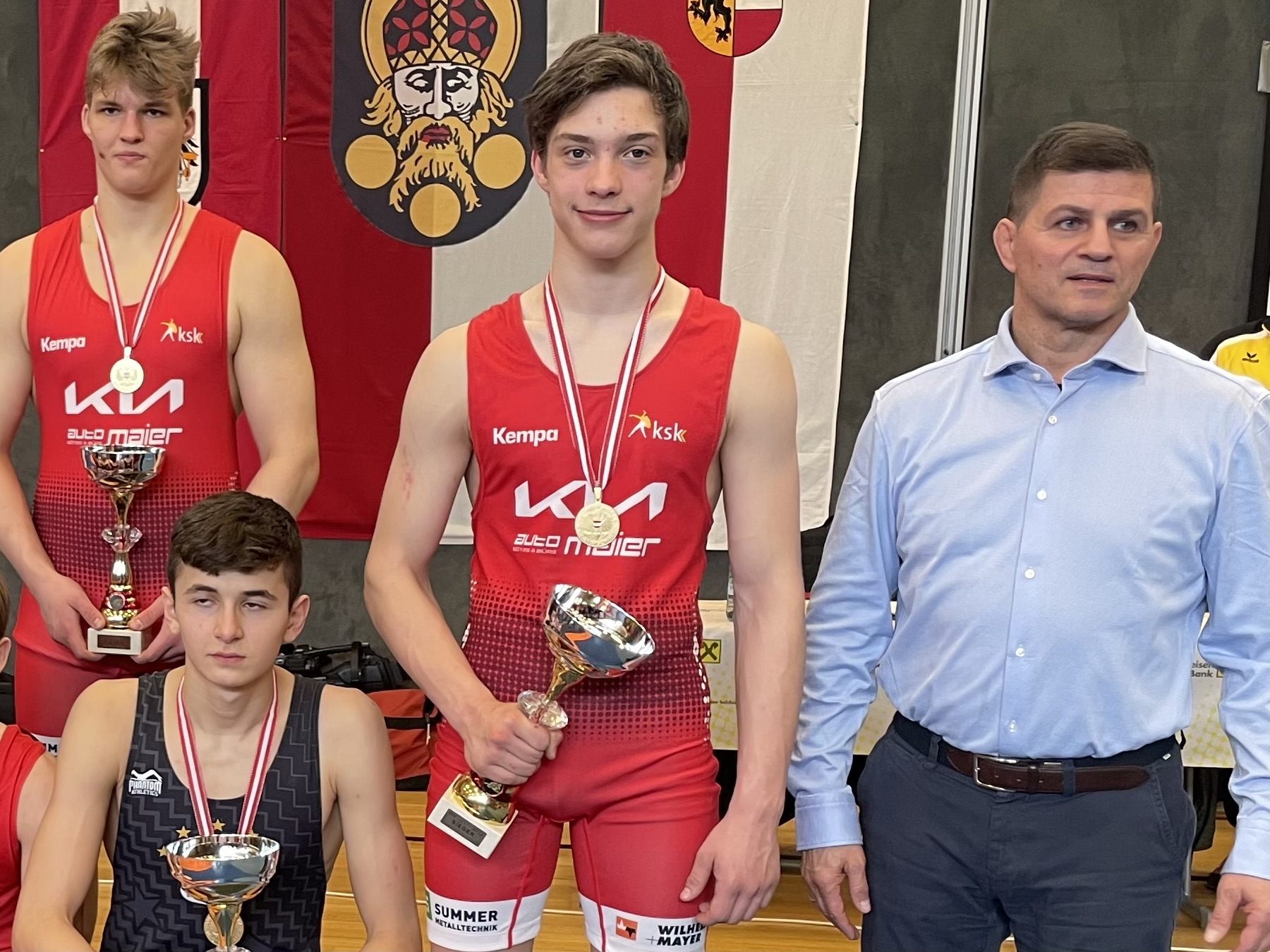 Christian Duelli (mitte) Österreichischer U17 Meister 2022 Christian Duelli (mitte) Österreichischer U17 Meister 2022