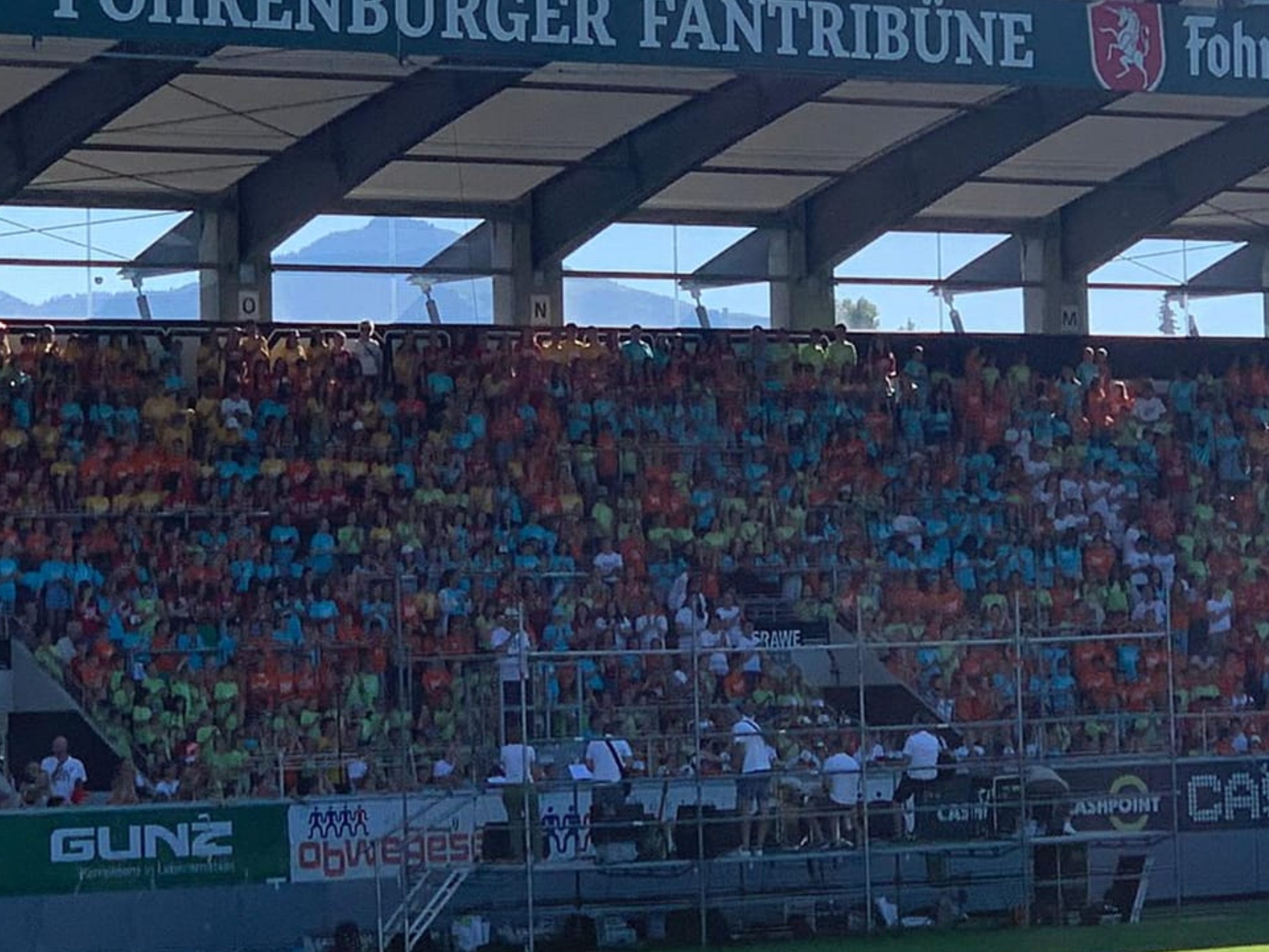 Rund 2.200 Kinder sorgten am Samstag beim größten Kinderchor des Landes für gute Stimmung