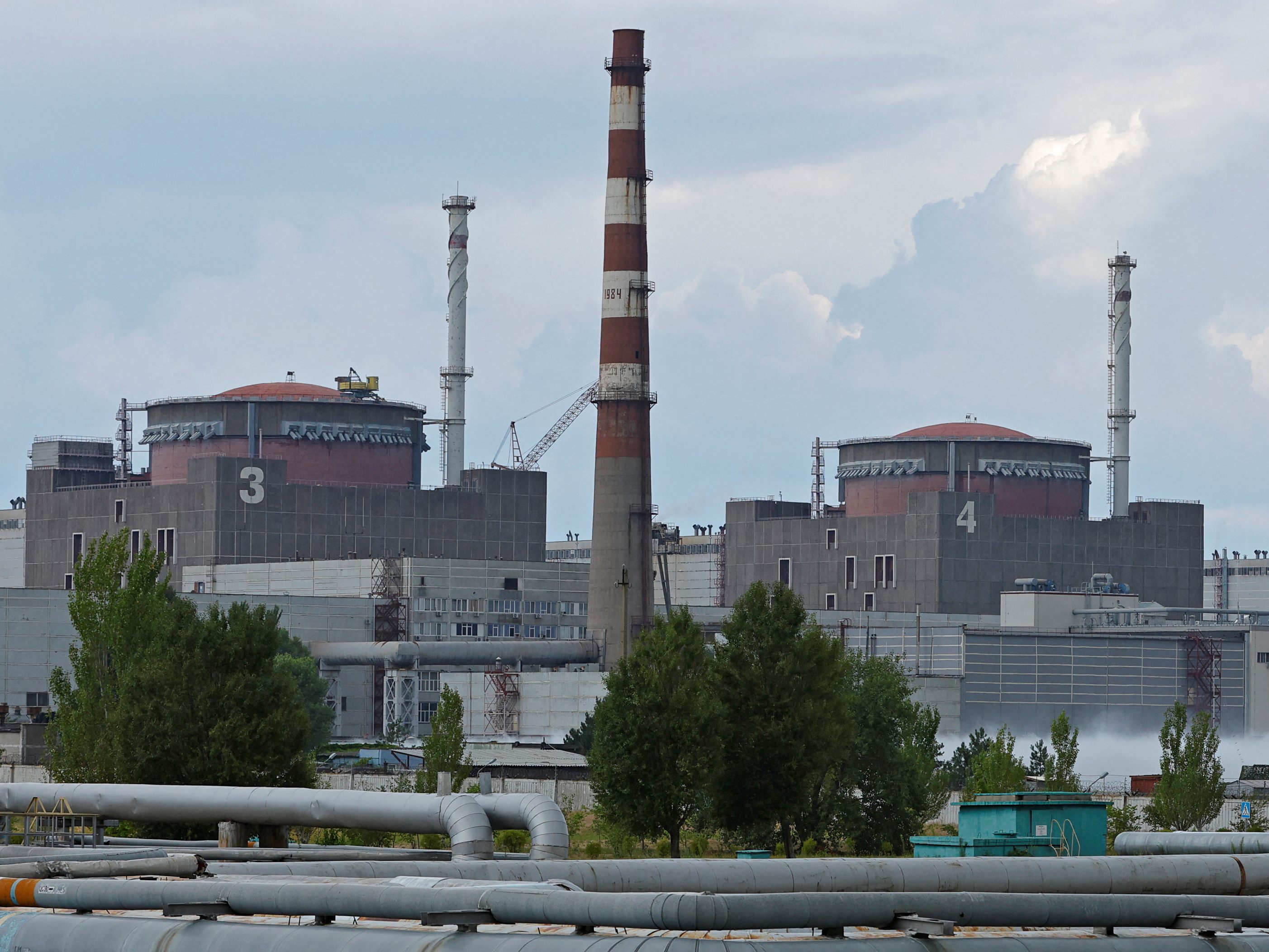 Rund um das Atomkraftwerk Saporischschja gibt es offenbar weiter Kämpfe.