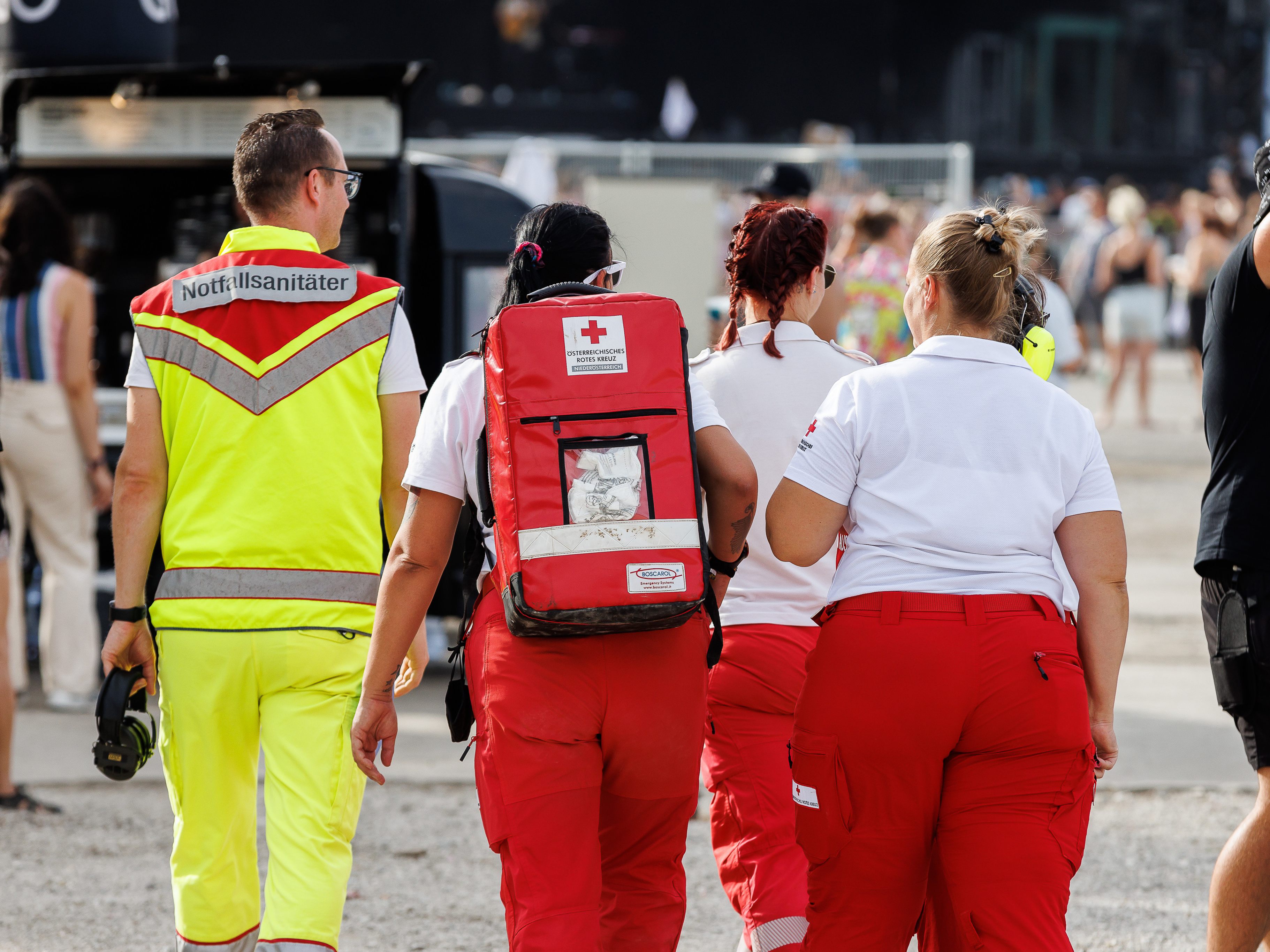 Die Rettungsdienste müssen beim Frequency meist kleinere Verletzungen behandeln.