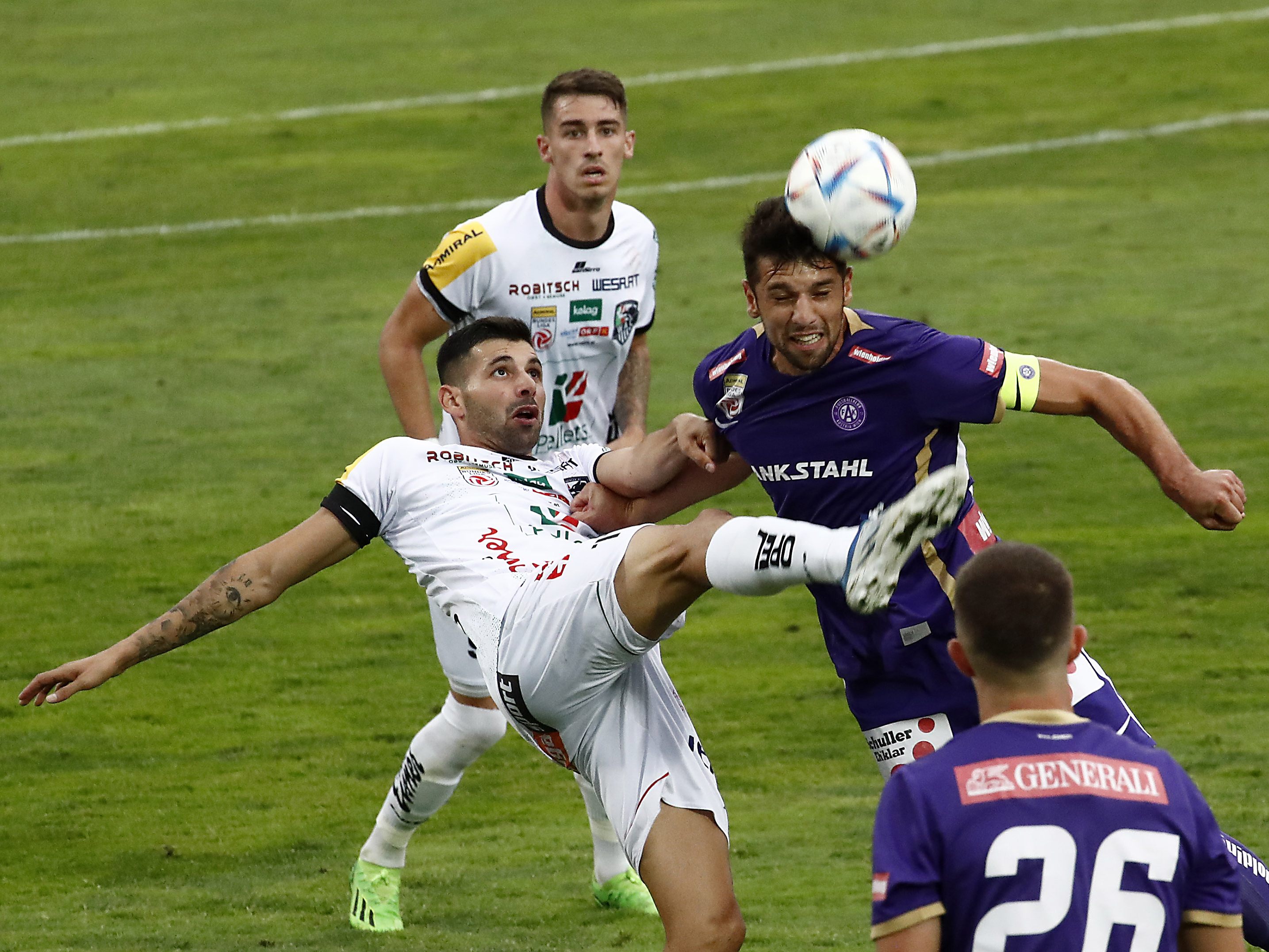 Austria Wien gelang Sieg beim WAC. Austria Wien gelang Sieg beim WAC.