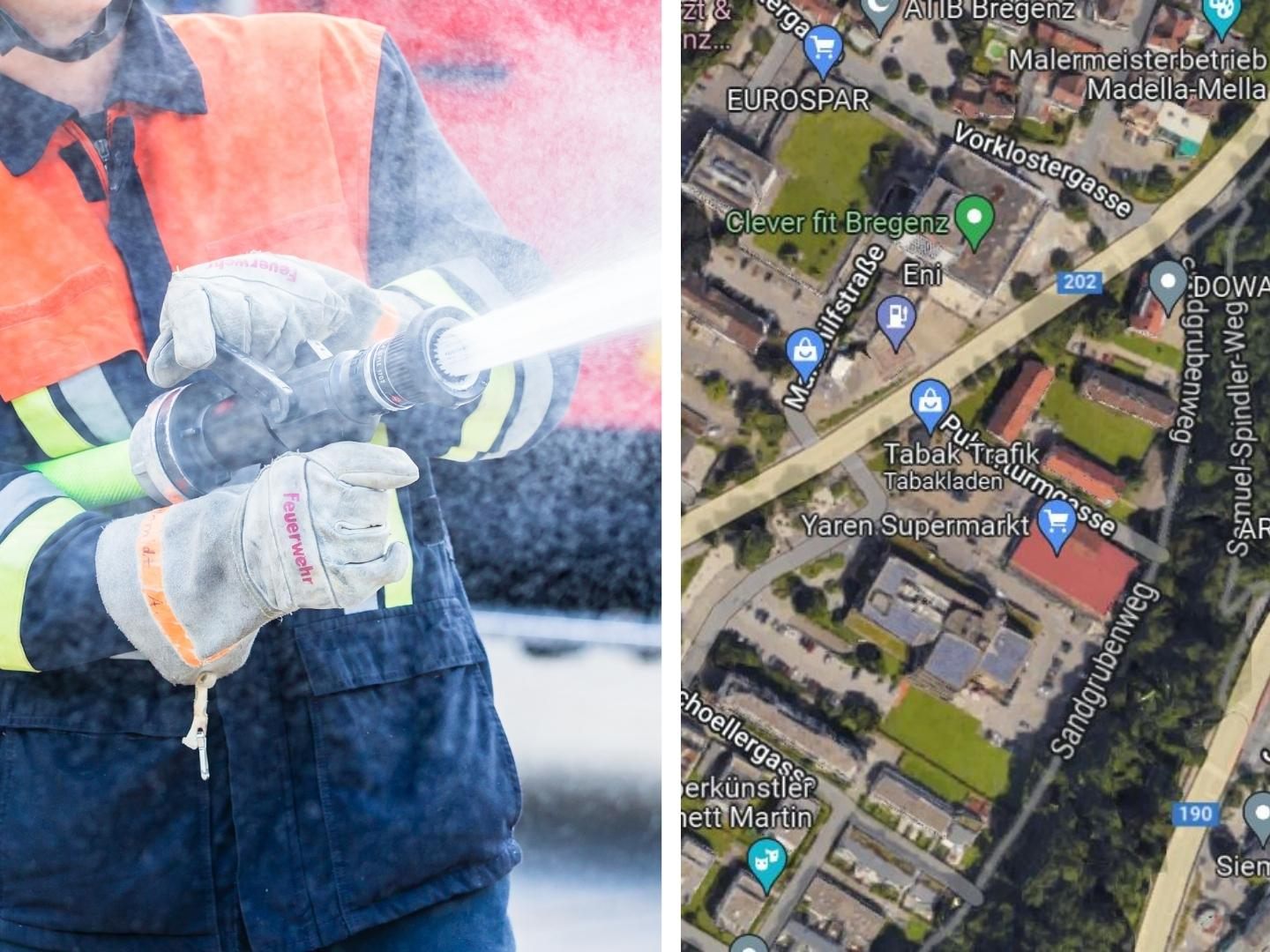 Die Feuerwehr musste am Donnerstagmorgen zu einem Brand in einer Bregenzer Wohnanlage ausrücken.