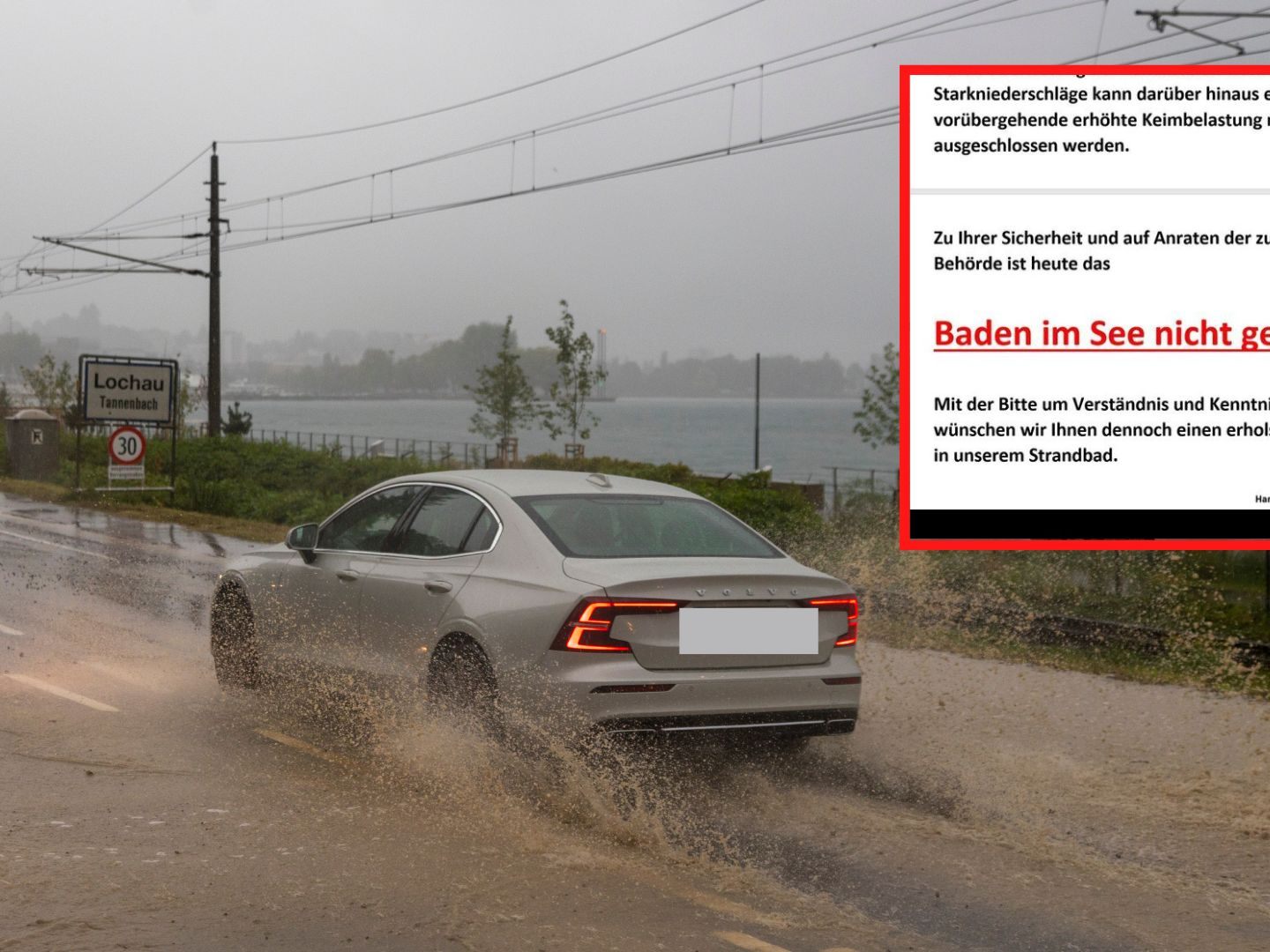 Aufgrund der möglichen Keimbelastung wird aktuell vom Baden im Bodensee abgeraten. Aufgrund der möglichen Keimbelastung wird aktuell vom Baden im Bodensee abgeraten.