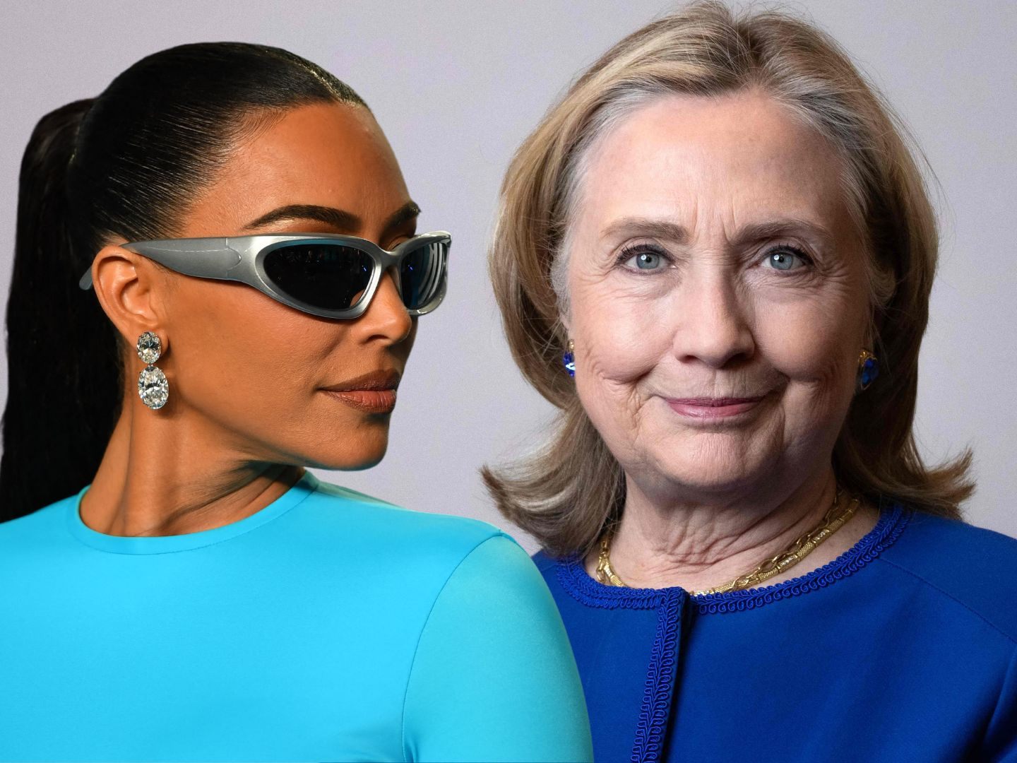 Kim Kardashian, Hillary Clinton (Fotomontage).