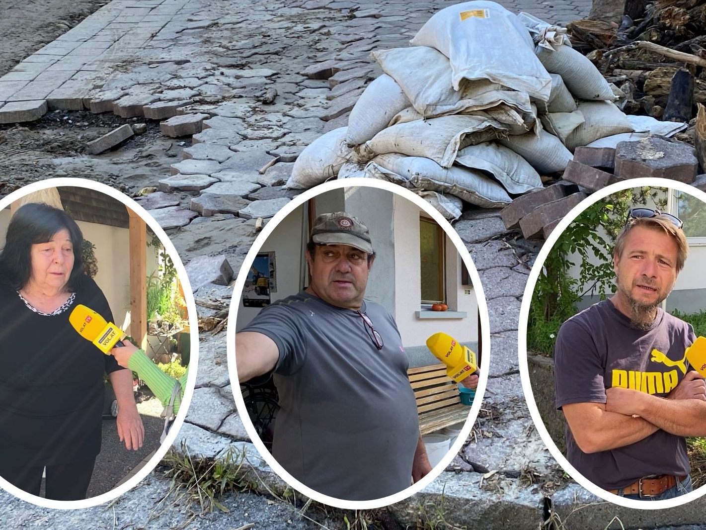 Wie es Betroffenen in Wolfurt drei Tage nach dem Unwetter geht. Wie es Betroffenen in Wolfurt drei Tage nach dem Unwetter geht.
