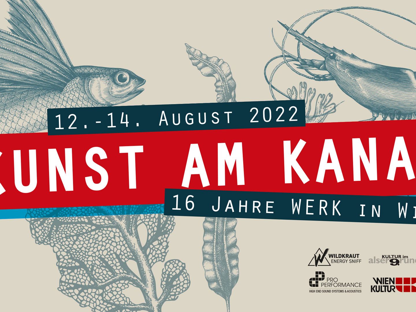Das Festival "Kunst am Kanal" steigt im August am Donaukanal in Wien-Alsergrund.